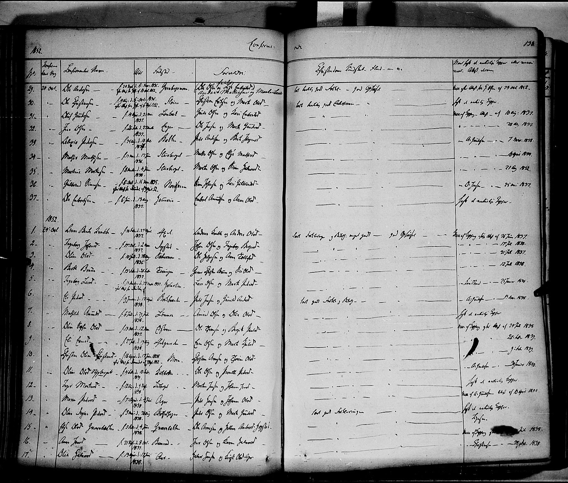 Elverum prestekontor, AV/SAH-PREST-044/H/Ha/Haa/L0009: Parish register (official) no. 9, 1843-1856, p. 138