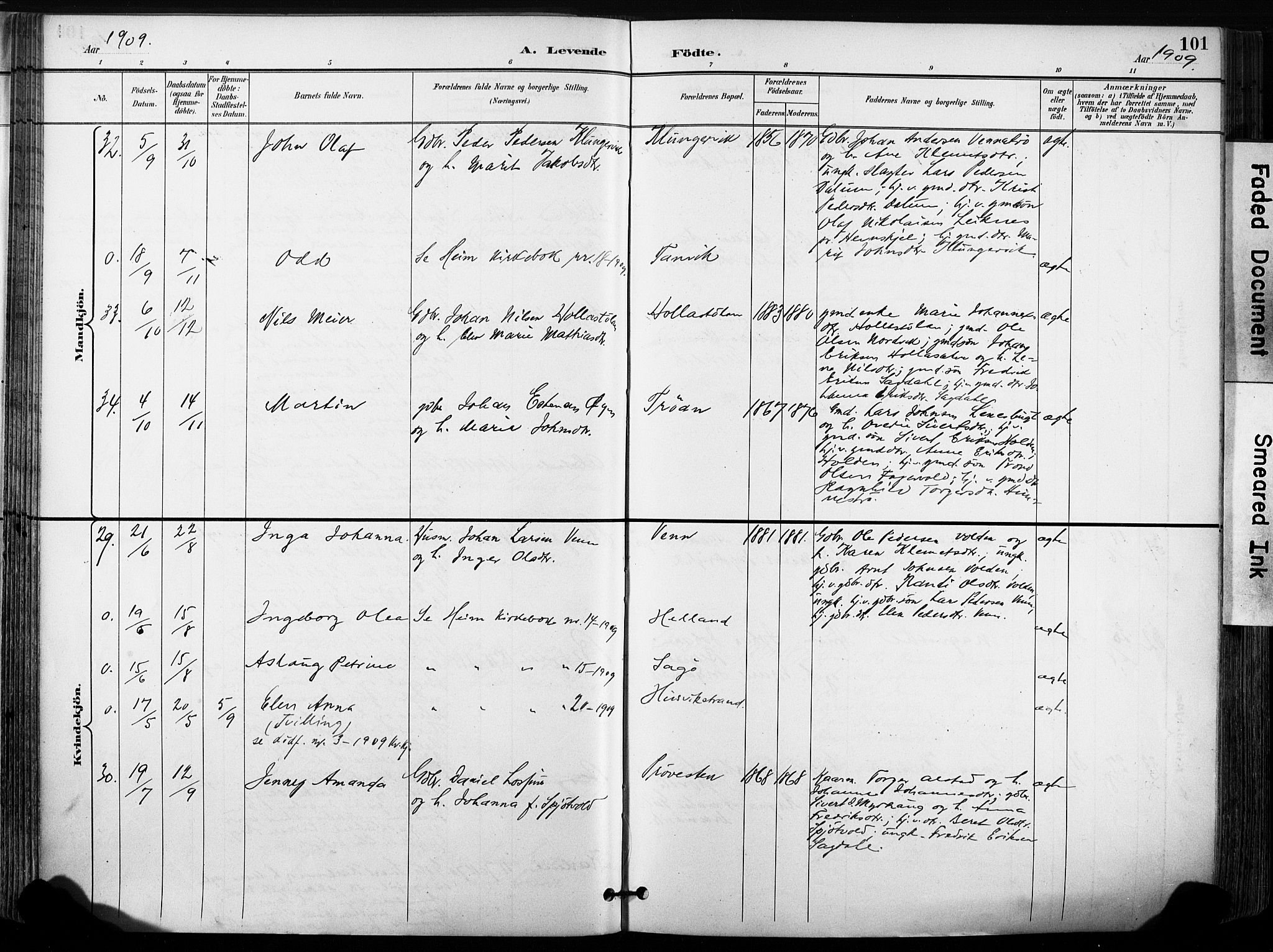 Ministerialprotokoller, klokkerbøker og fødselsregistre - Sør-Trøndelag, AV/SAT-A-1456/630/L0497: Parish register (official) no. 630A10, 1896-1910, p. 101