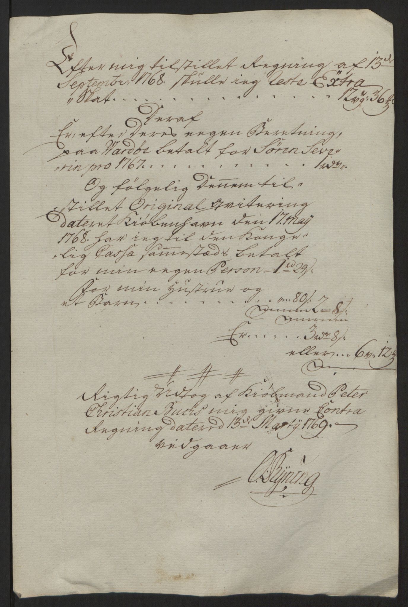 Rentekammeret inntil 1814, Reviderte regnskaper, Fogderegnskap, RA/EA-4092/R69/L4910: Ekstraskatten  Finnmark/Vardøhus, 1762-1772, p. 285