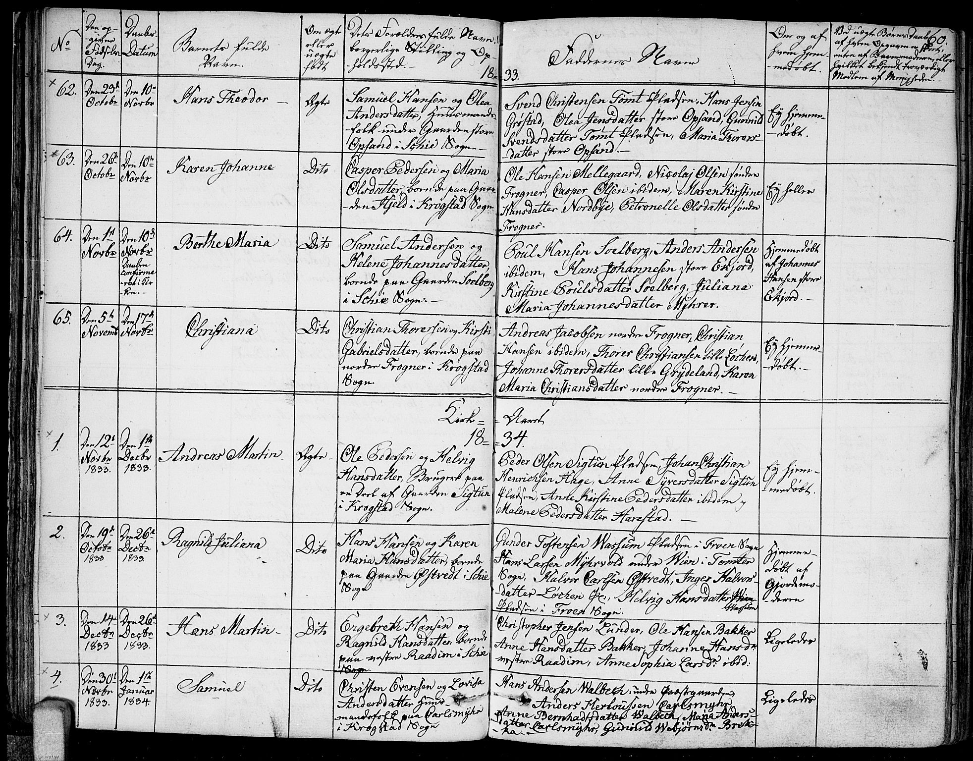 Kråkstad prestekontor Kirkebøker, SAO/A-10125a/F/Fa/L0004: Parish register (official) no. I 4, 1825-1837, p. 60