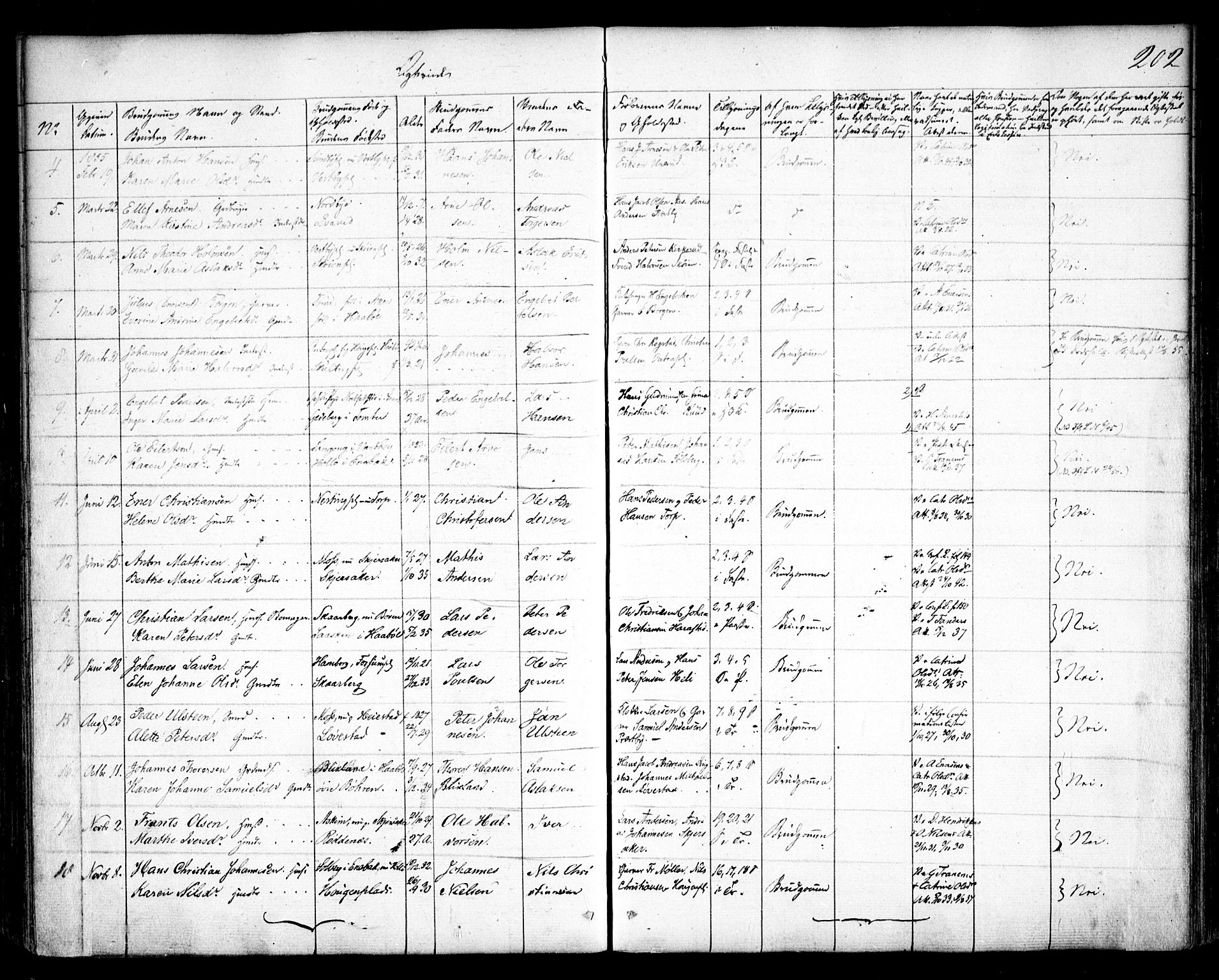 Spydeberg prestekontor Kirkebøker, SAO/A-10924/F/Fa/L0005: Parish register (official) no. I 5, 1842-1862, p. 202