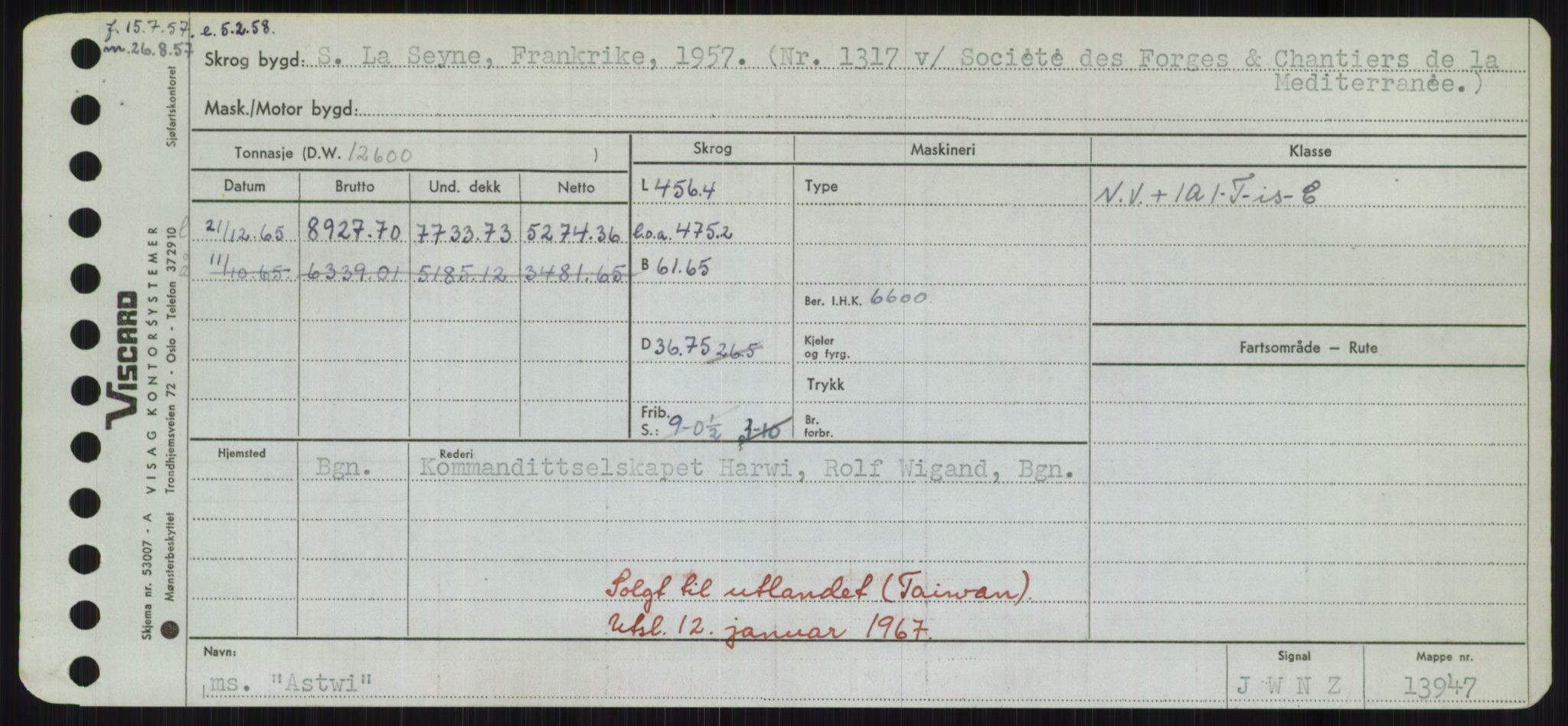 Sjøfartsdirektoratet med forløpere, Skipsmålingen, RA/S-1627/H/Hd/L0002: Fartøy, Apa-Axe, p. 347