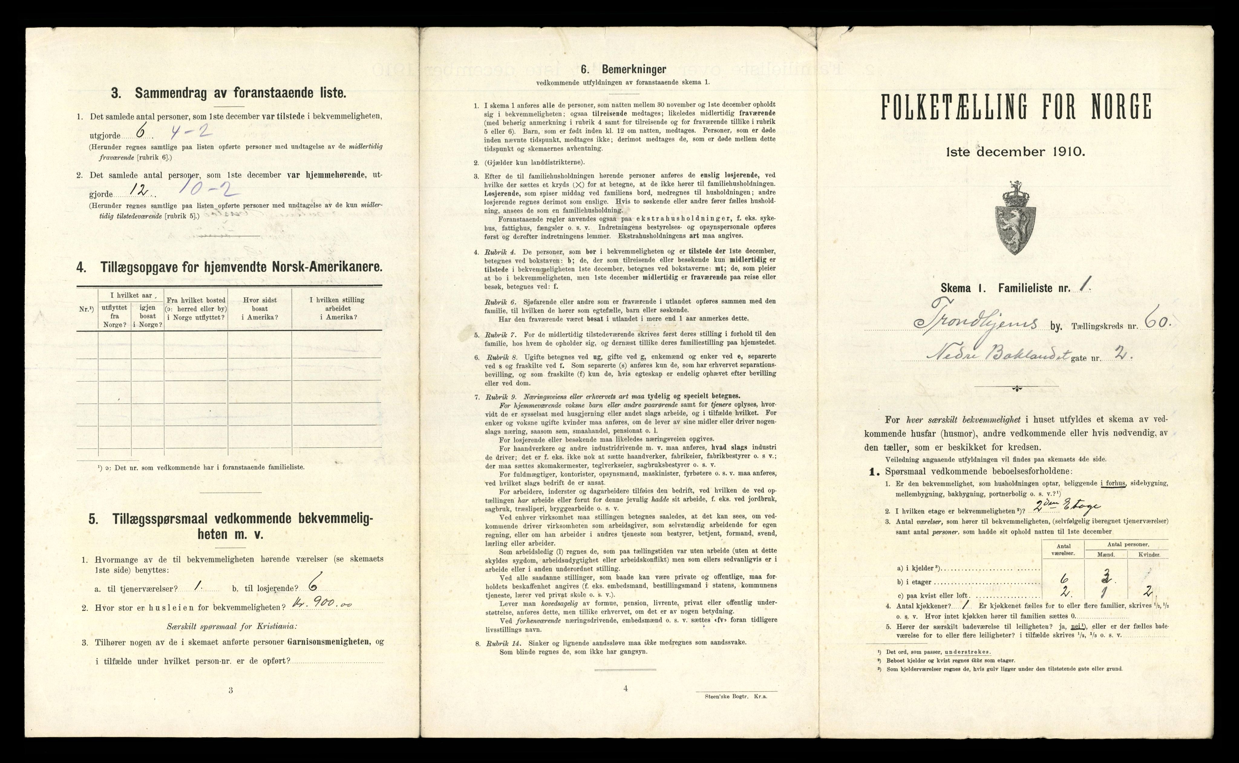 RA, 1910 census for Trondheim, 1910, p. 15711