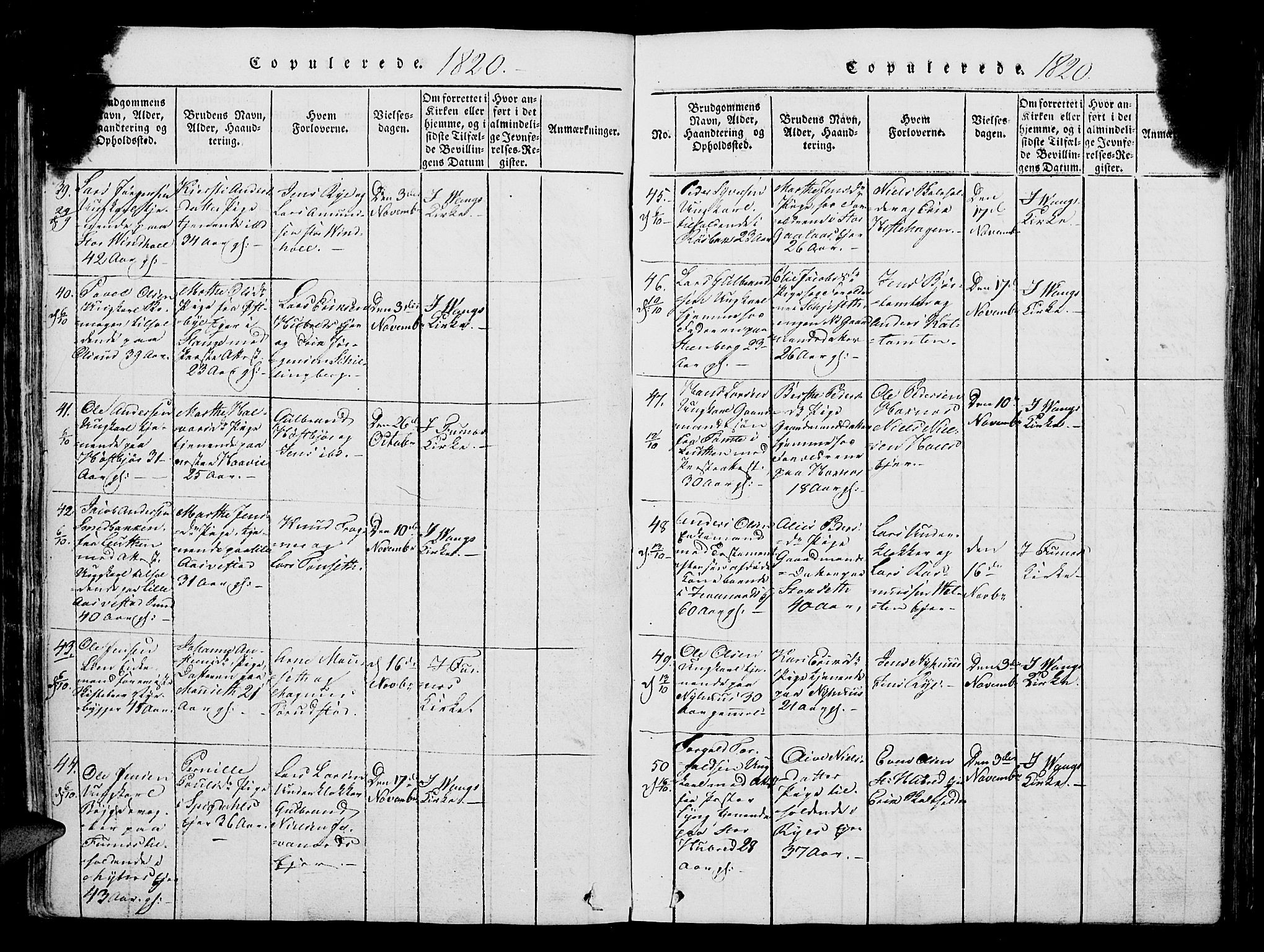 Vang prestekontor, Hedmark, AV/SAH-PREST-008/H/Ha/Hab/L0004: Parish register (copy) no. 4, 1813-1827, p. 441-442