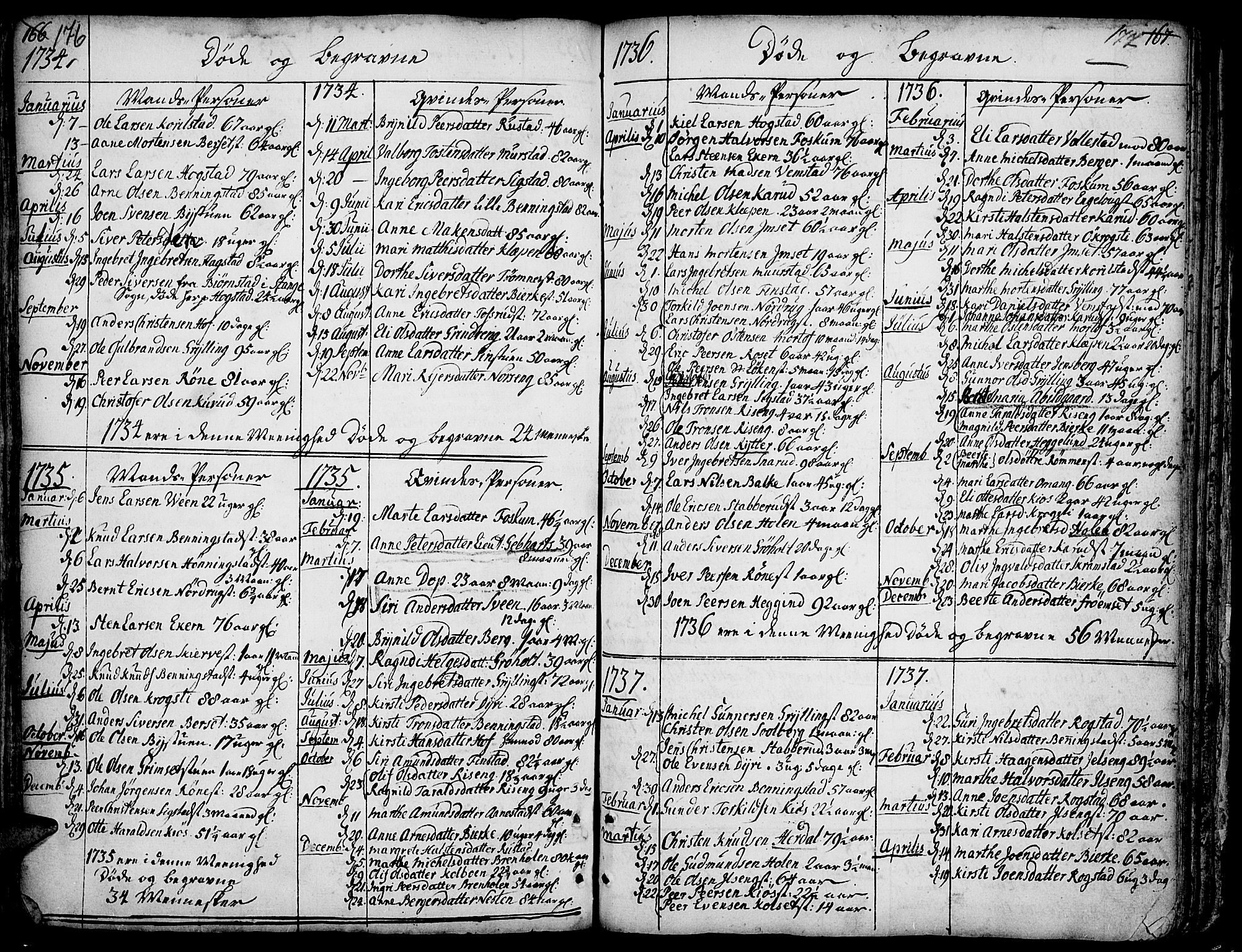 Løten prestekontor, SAH/PREST-022/K/Ka/L0002: Parish register (official) no. 2, 1731-1772, p. 176-177