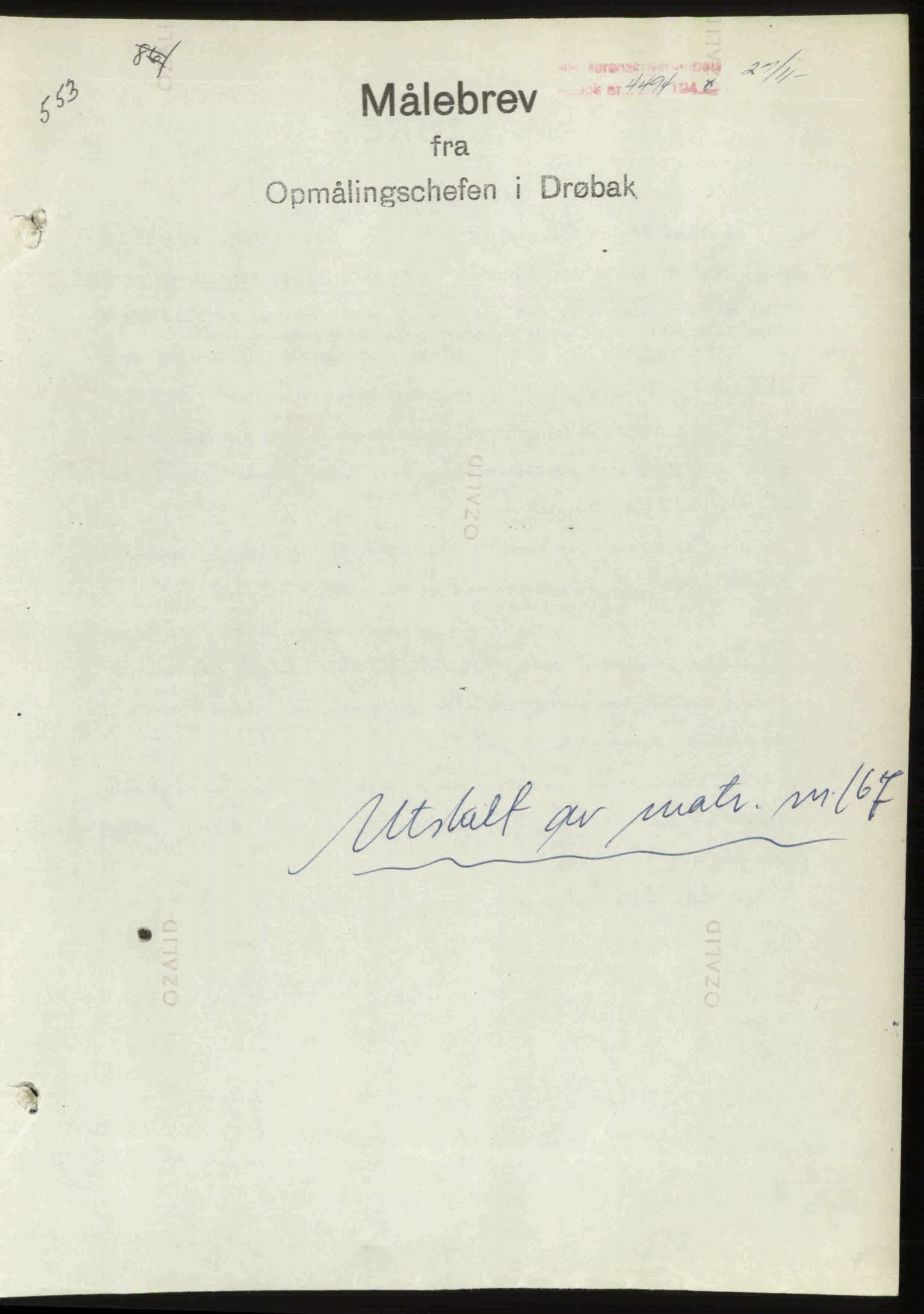 Follo sorenskriveri, SAO/A-10274/G/Ga/Gaa/L0085: Mortgage book no. I 85, 1948-1948, Diary no: : 4494/1948