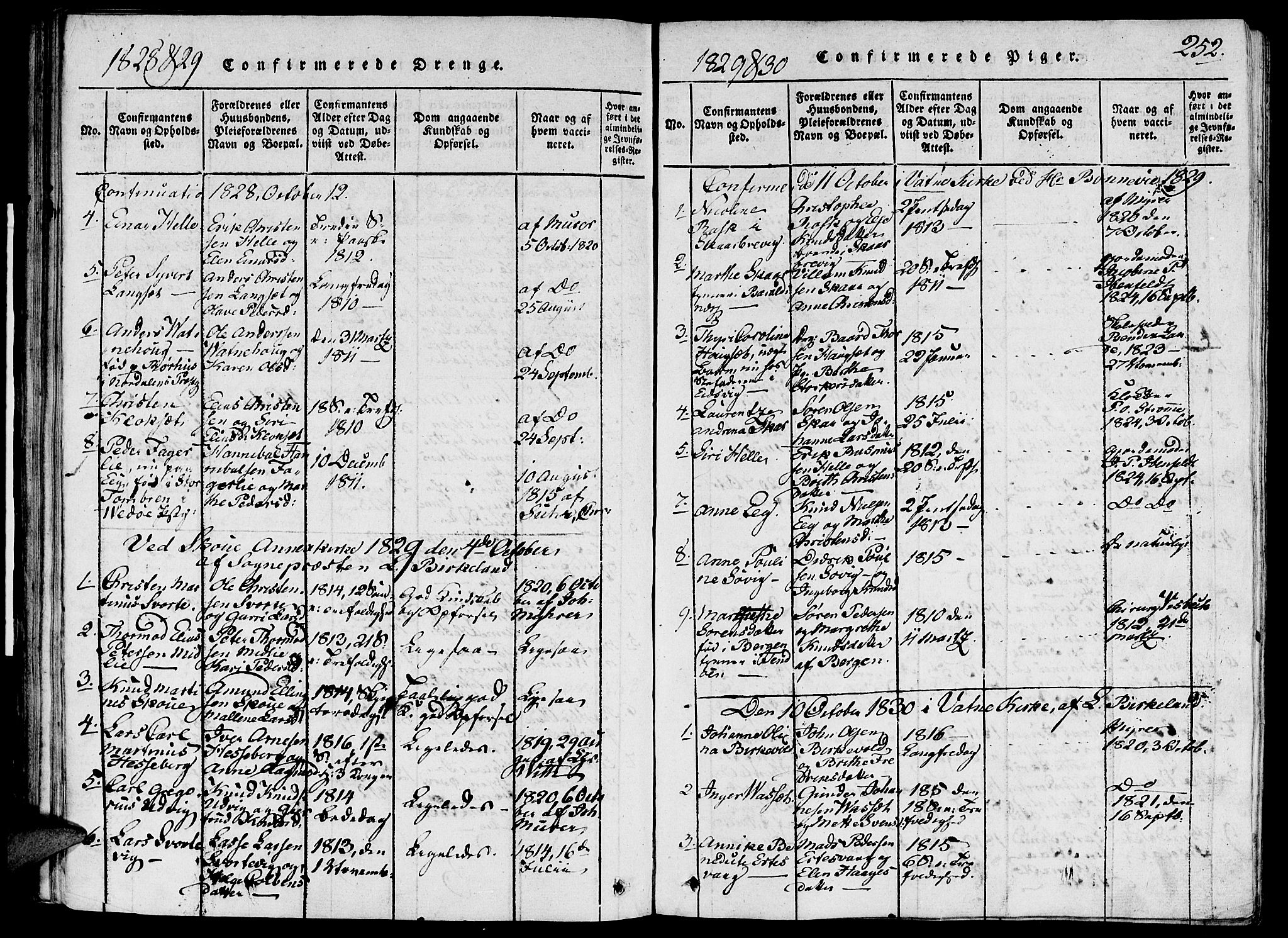 Ministerialprotokoller, klokkerbøker og fødselsregistre - Møre og Romsdal, AV/SAT-A-1454/524/L0351: Parish register (official) no. 524A03, 1816-1838, p. 252