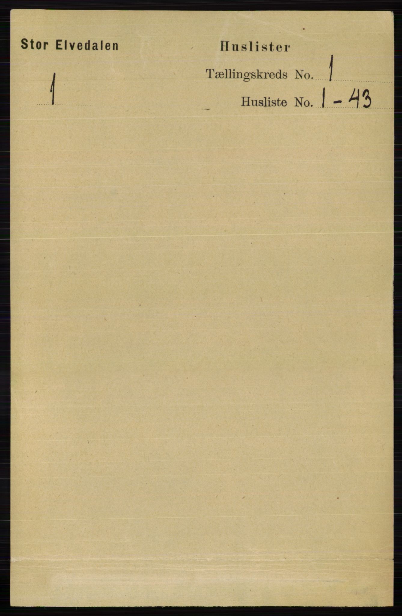 RA, 1891 census for 0430 Stor-Elvdal, 1891, p. 24