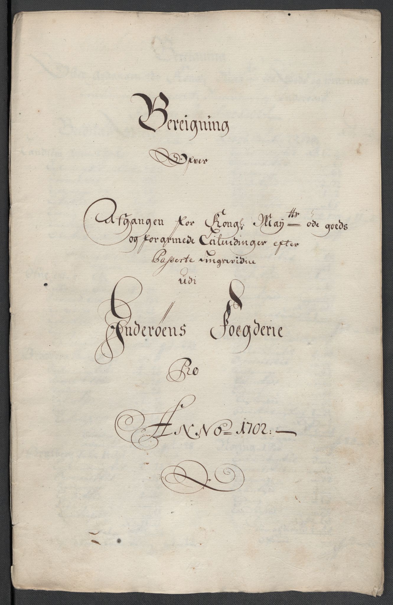 Rentekammeret inntil 1814, Reviderte regnskaper, Fogderegnskap, RA/EA-4092/R63/L4312: Fogderegnskap Inderøy, 1701-1702, p. 426