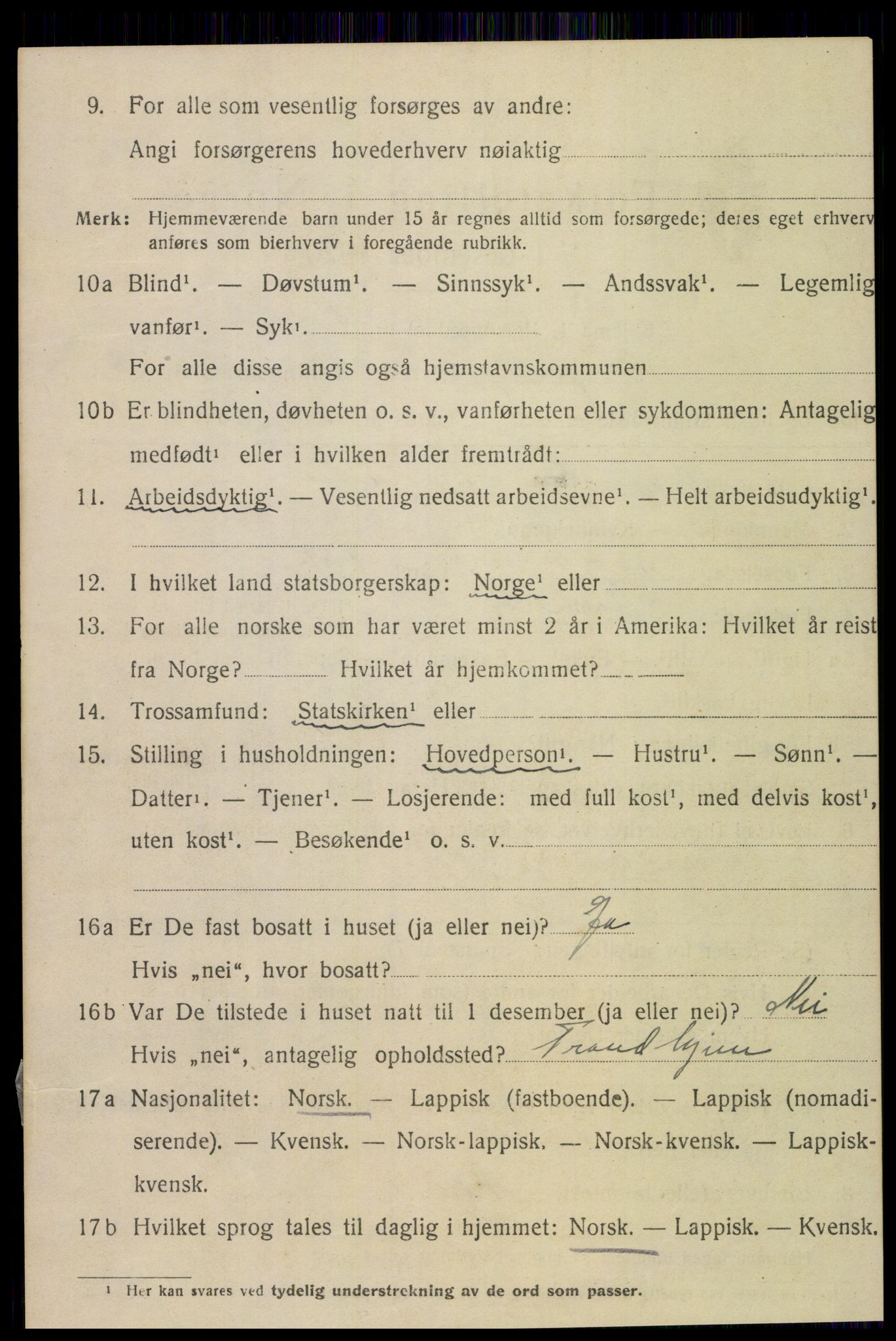 SAT, 1920 census for Inderøy, 1920, p. 1840