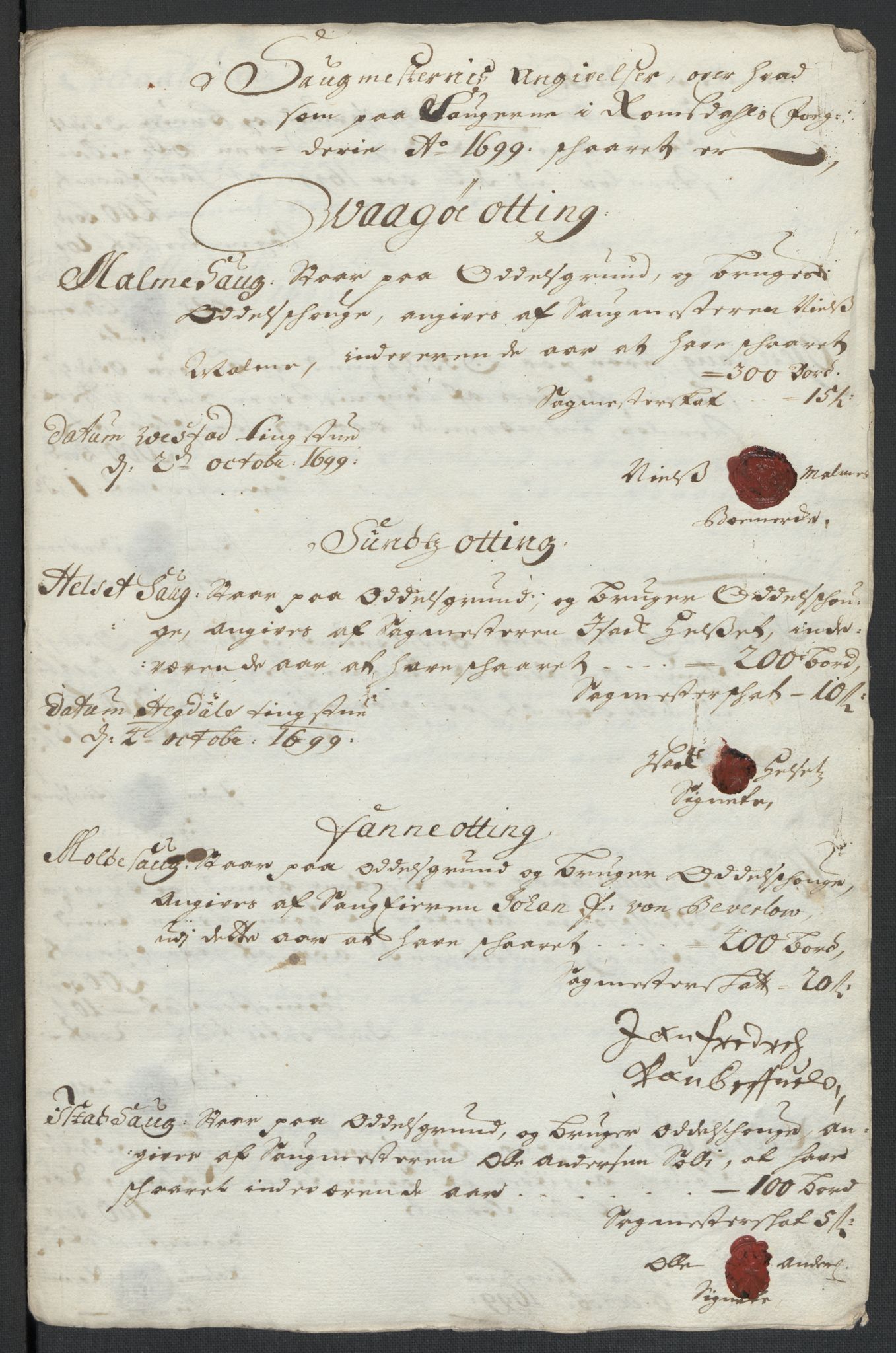 Rentekammeret inntil 1814, Reviderte regnskaper, Fogderegnskap, RA/EA-4092/R55/L3654: Fogderegnskap Romsdal, 1699-1700, p. 80