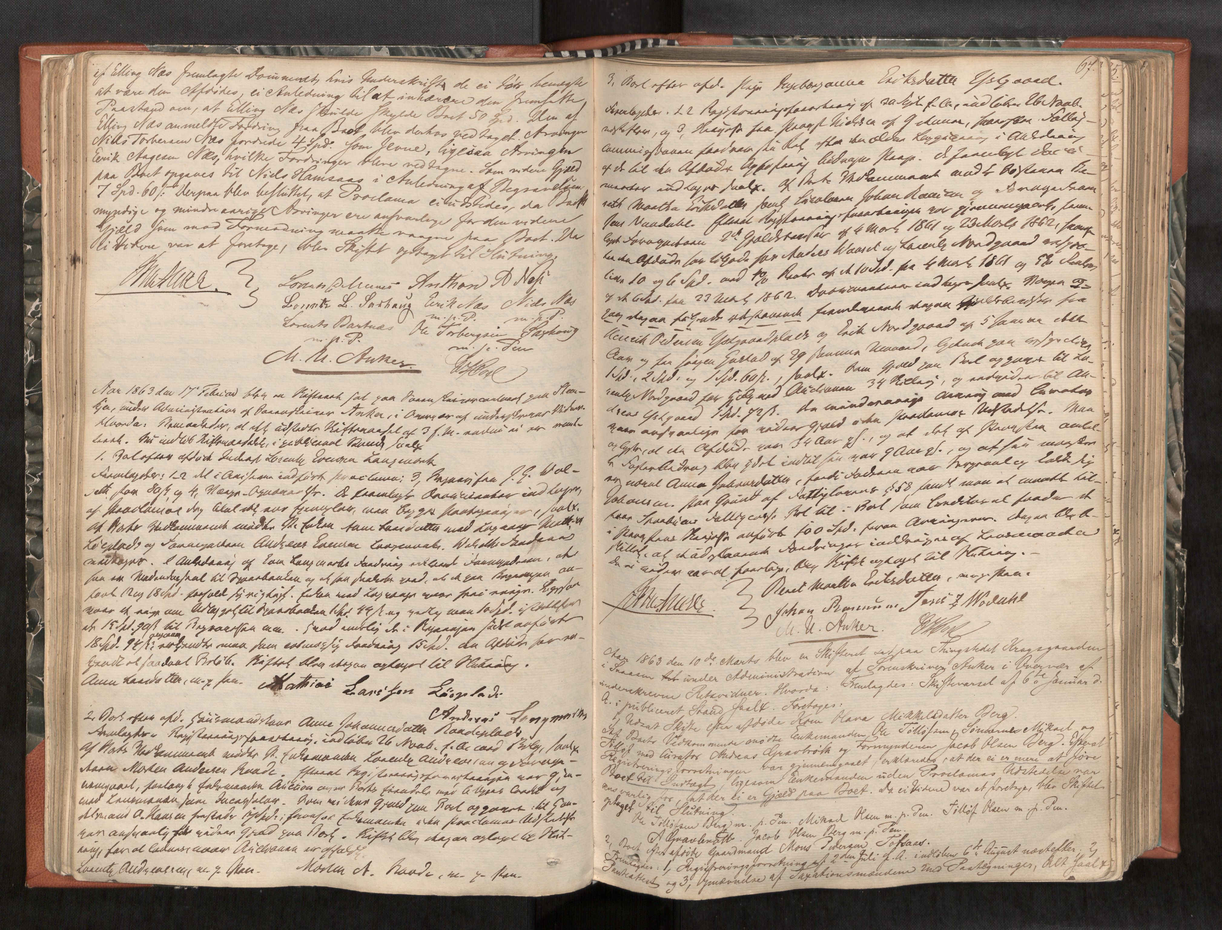 Inderøy sorenskriveri, AV/SAT-A-4147/1/3/3B/L0003: Skifteforhandlingsprotokoll, 1858-1873, p. 67