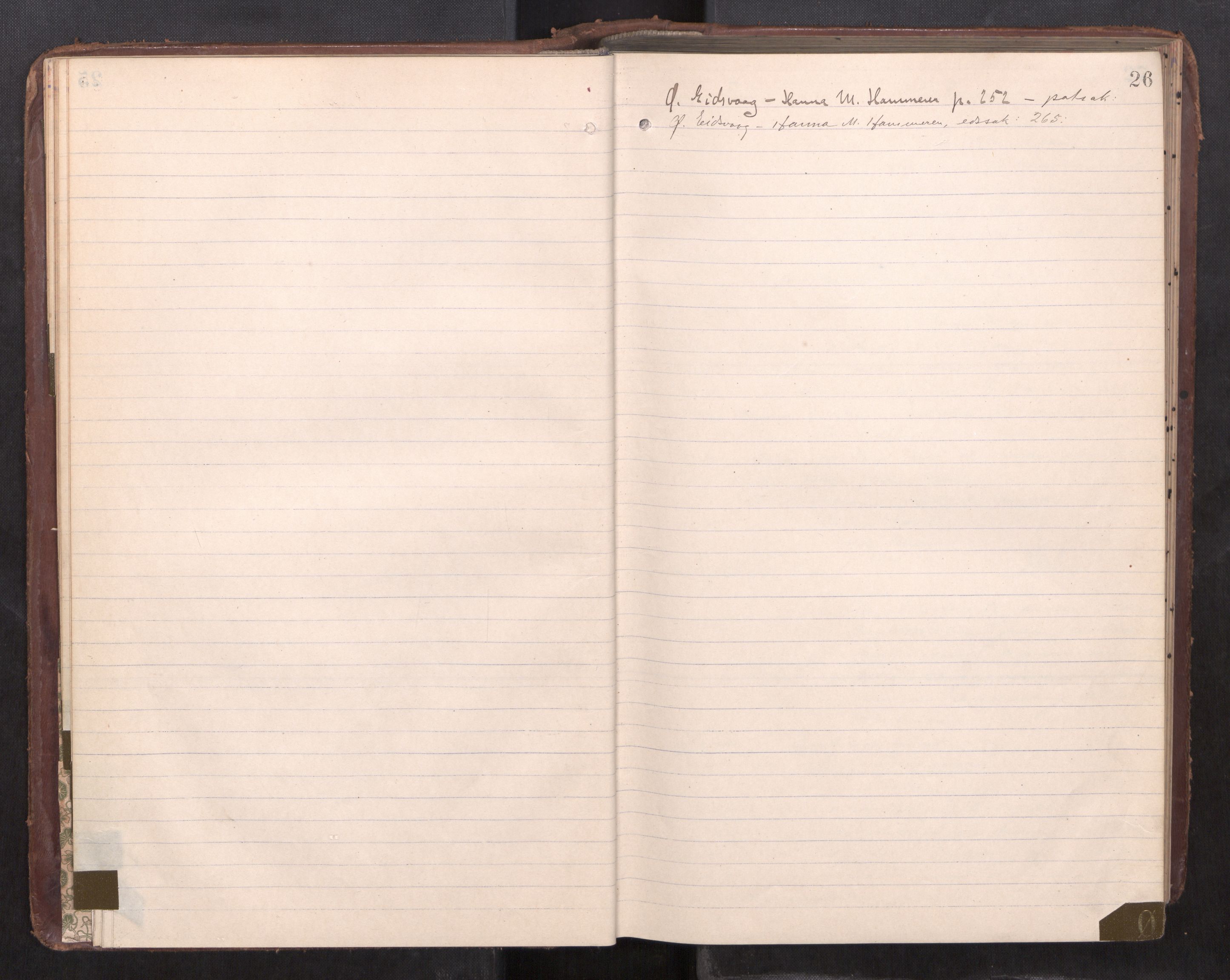 Fosen sorenskriveri, AV/SAT-A-1107/1/1/1B/L0033: Ekstrarettsprotokoll, 1912-1915, p. 25b-26a