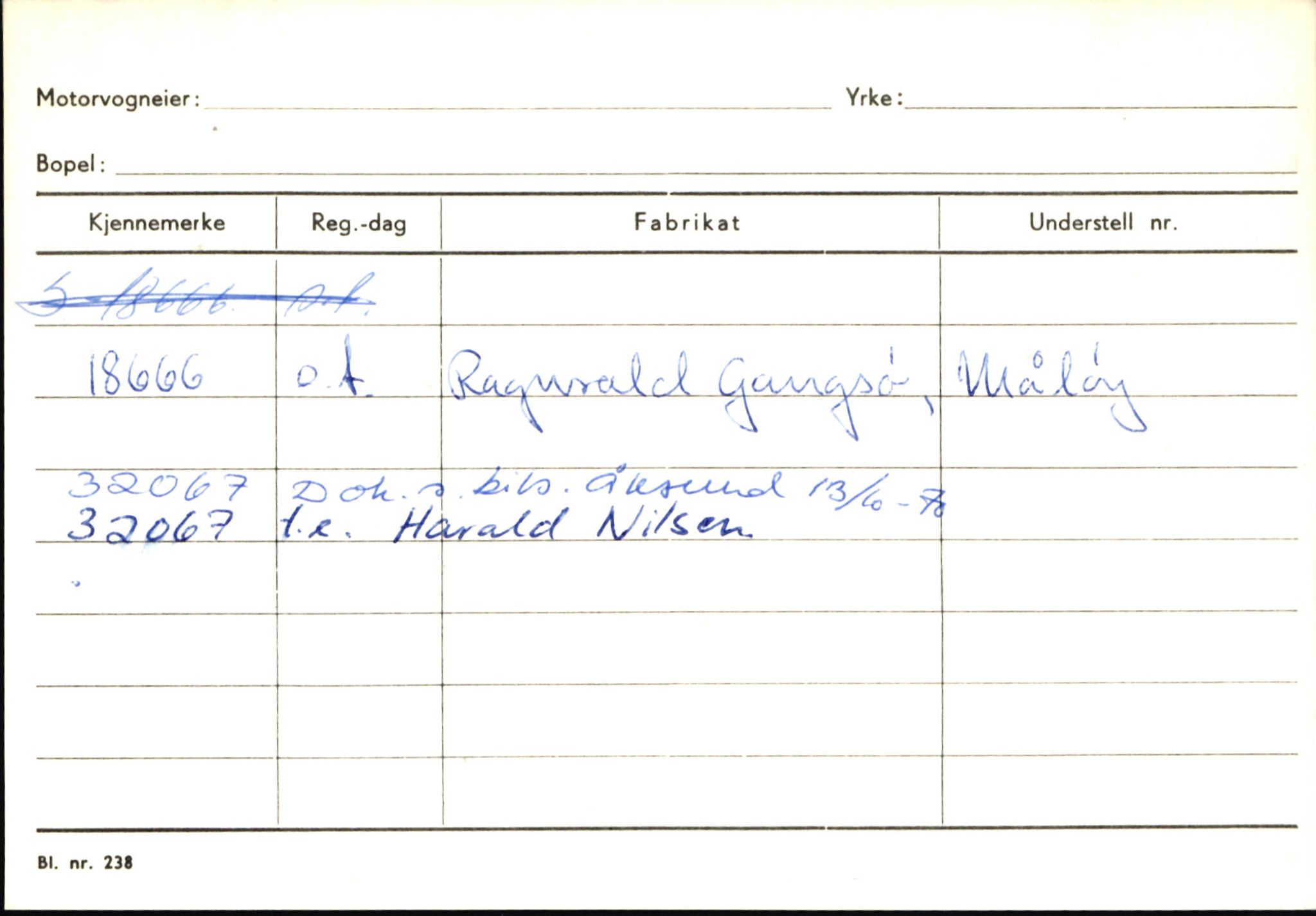 Statens vegvesen, Sogn og Fjordane vegkontor, AV/SAB-A-5301/4/F/L0145: Registerkort Vågsøy S-Å. Årdal I-P, 1945-1975, p. 52