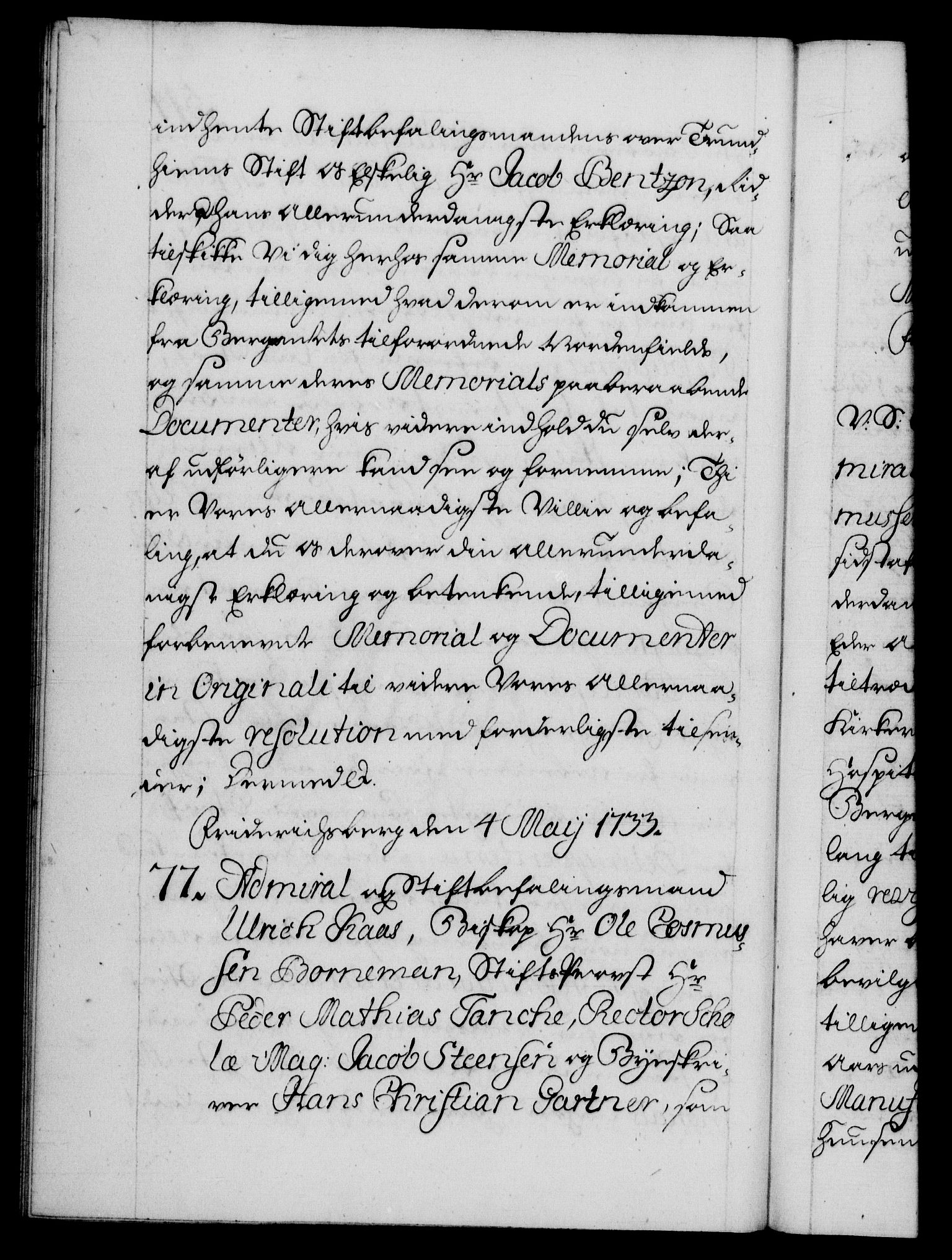 Danske Kanselli 1572-1799, AV/RA-EA-3023/F/Fc/Fca/Fcab/L0025: Norske tegnelser, 1730-1733, p. 514b