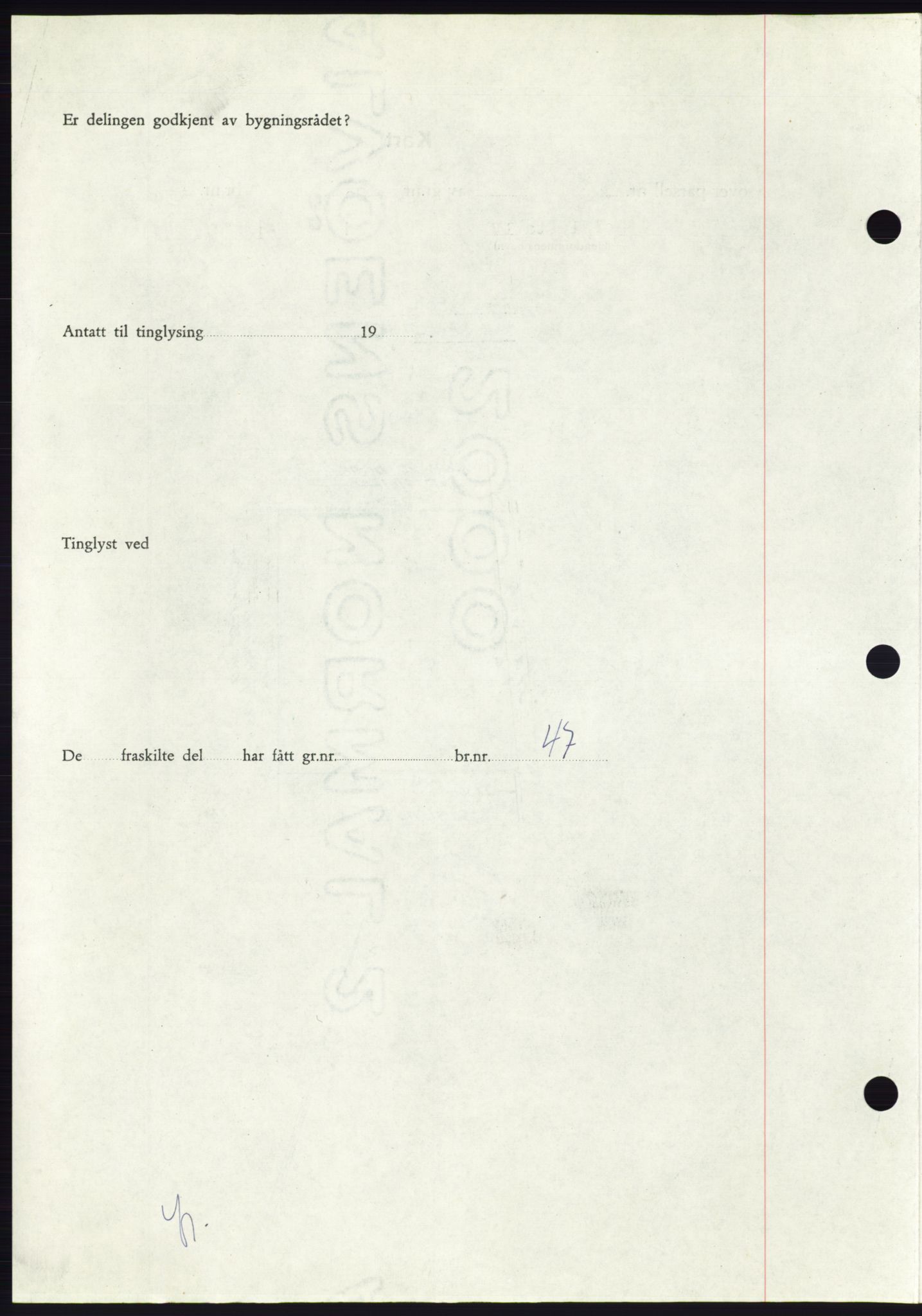 Søre Sunnmøre sorenskriveri, AV/SAT-A-4122/1/2/2C/L0105: Mortgage book no. 31A, 1956-1957, Diary no: : 124/1957