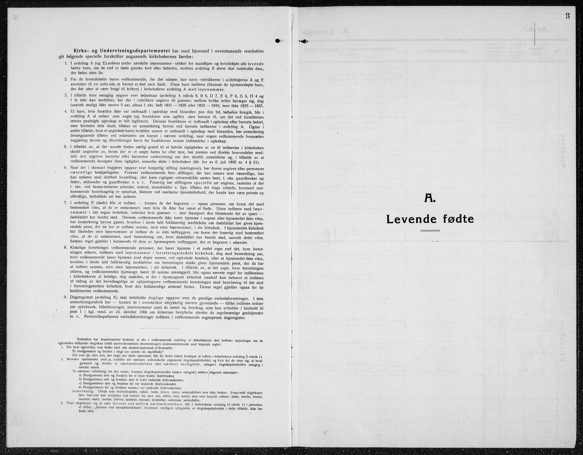 Brandbu prestekontor, AV/SAH-PREST-114/H/Ha/Hab/L0001: Parish register (copy) no. 1, 1914-1937, p. 3