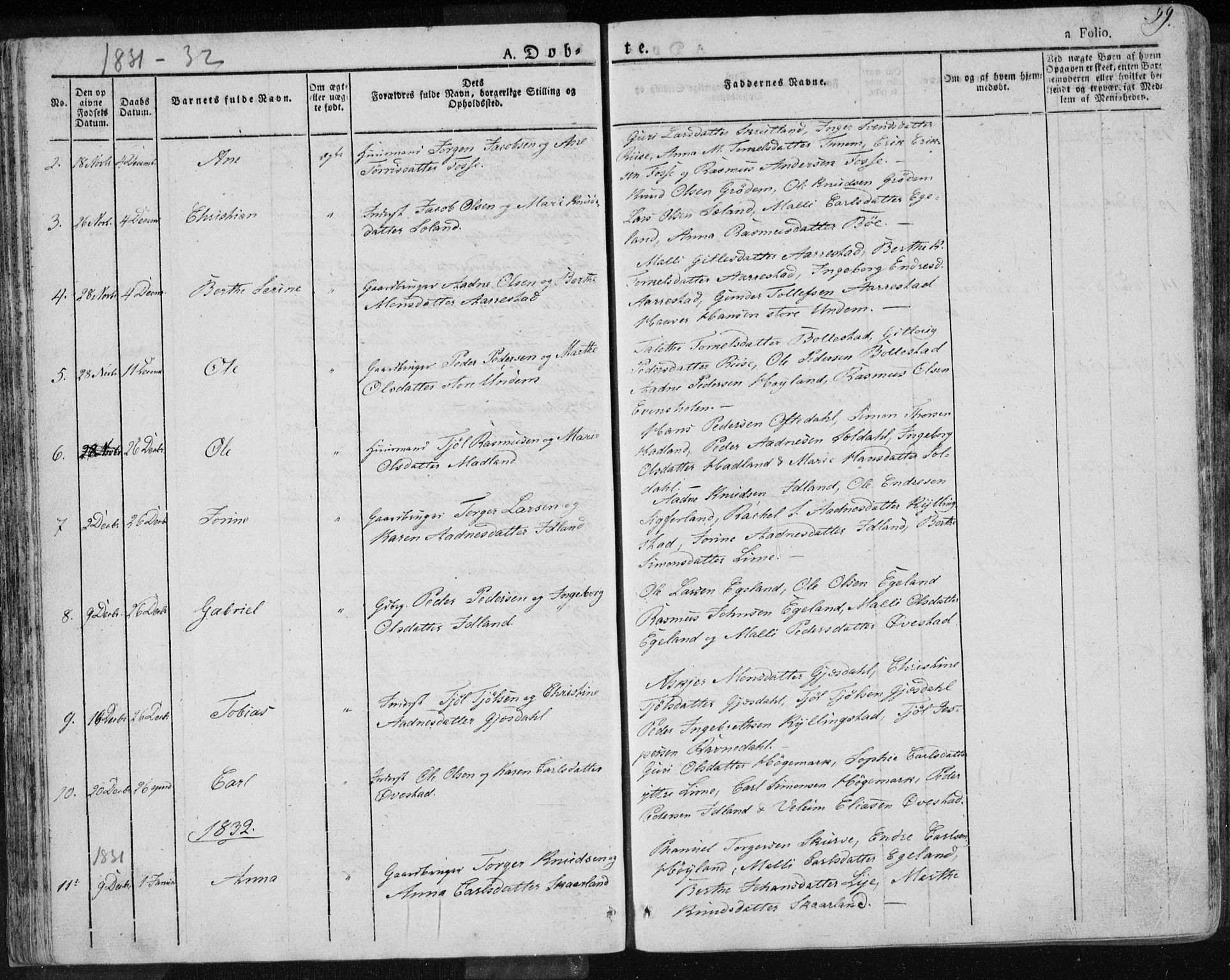 Lye sokneprestkontor, AV/SAST-A-101794/001/30BA/L0004: Parish register (official) no. A 4, 1826-1841, p. 59