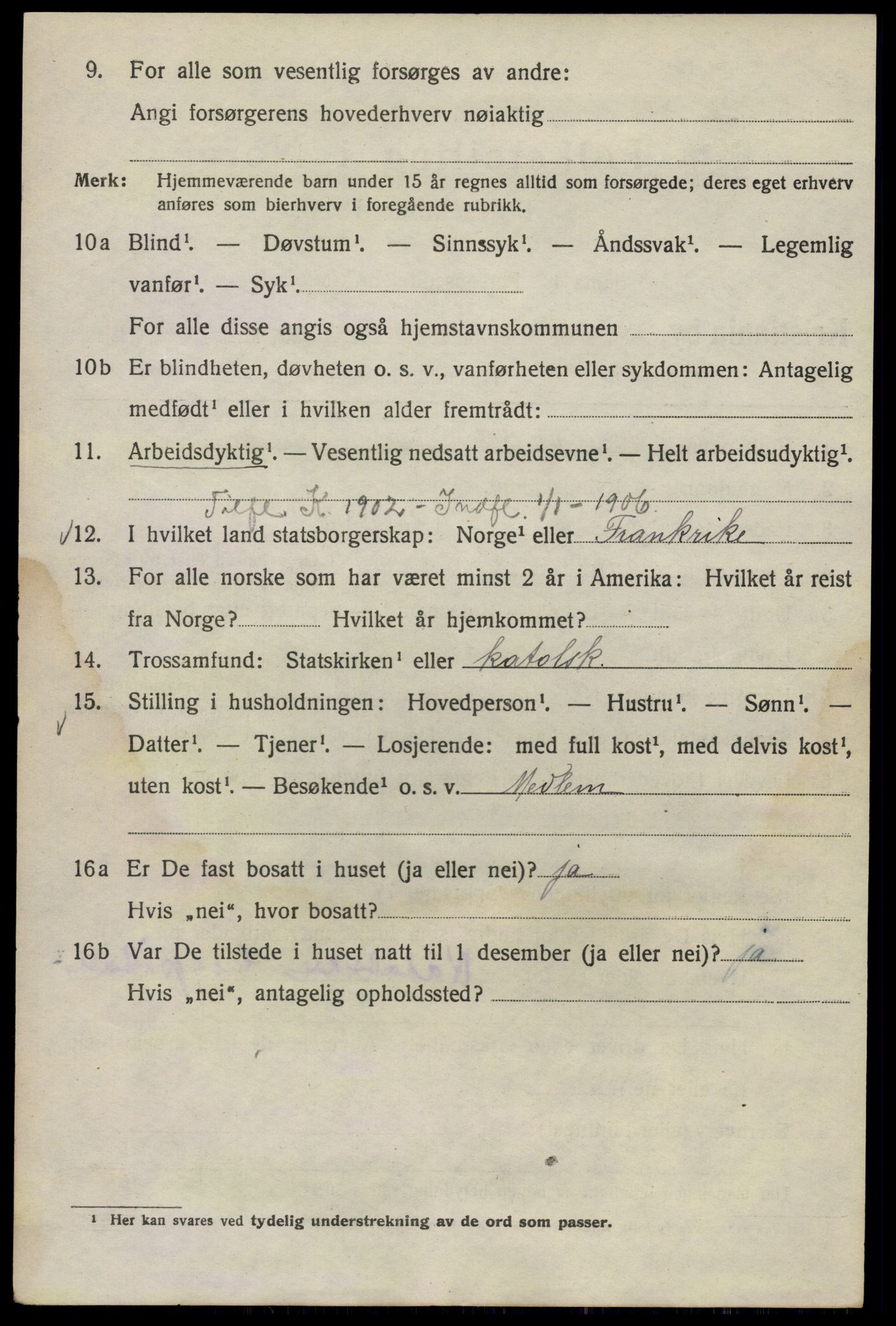 SAO, 1920 census for Kristiania, 1920, p. 140264