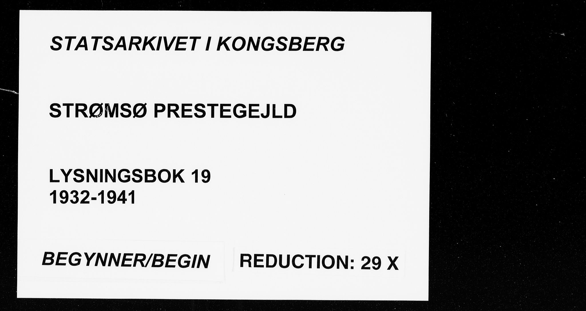 Strømsø kirkebøker, SAKO/A-246/H/Ha/L0019: Banns register no. 19, 1932-1941