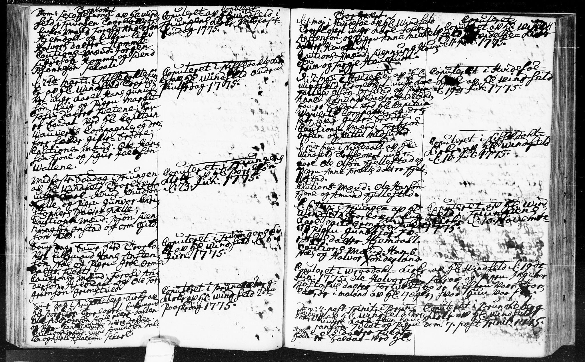 Kviteseid kirkebøker, SAKO/A-276/F/Fa/L0002: Parish register (official) no. I 2, 1773-1786, p. 104