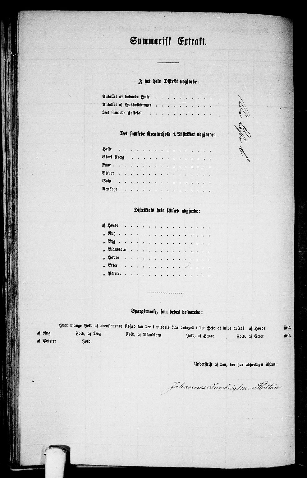 RA, 1865 census for Lindås, 1865, p. 266