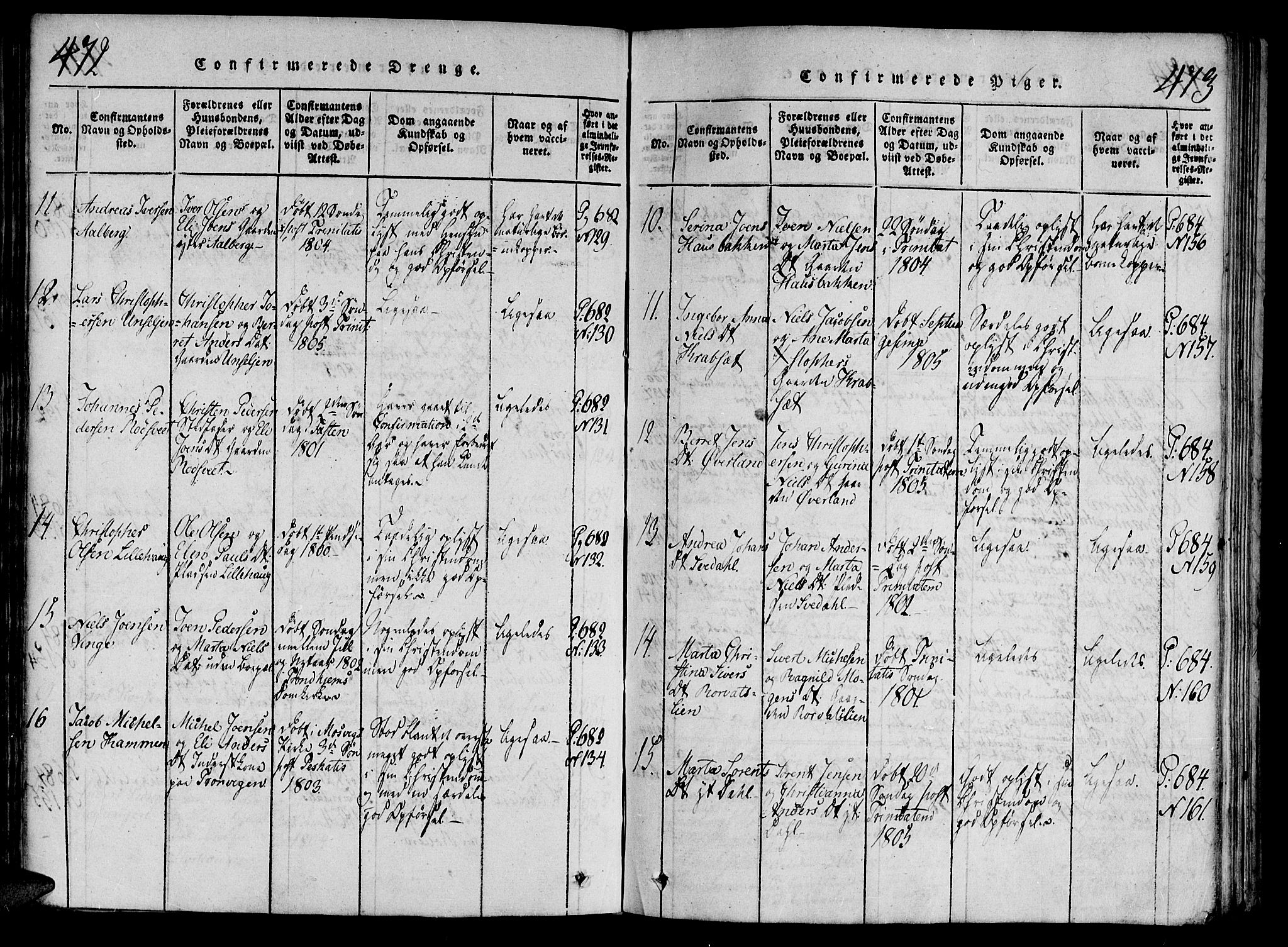 Ministerialprotokoller, klokkerbøker og fødselsregistre - Nord-Trøndelag, SAT/A-1458/701/L0005: Parish register (official) no. 701A05 /1, 1816-1825, p. 472-473