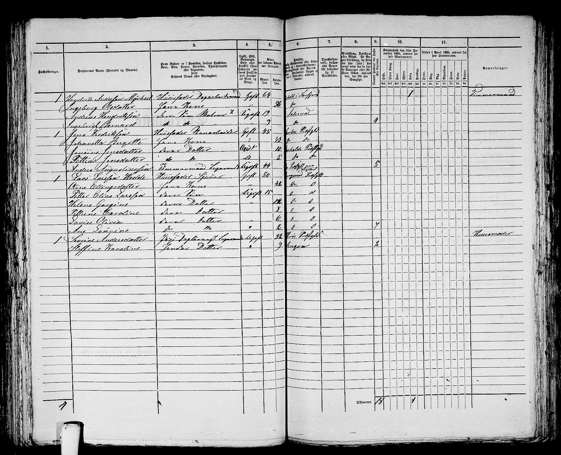 RA, 1865 census for Ålesund, 1865, p. 348