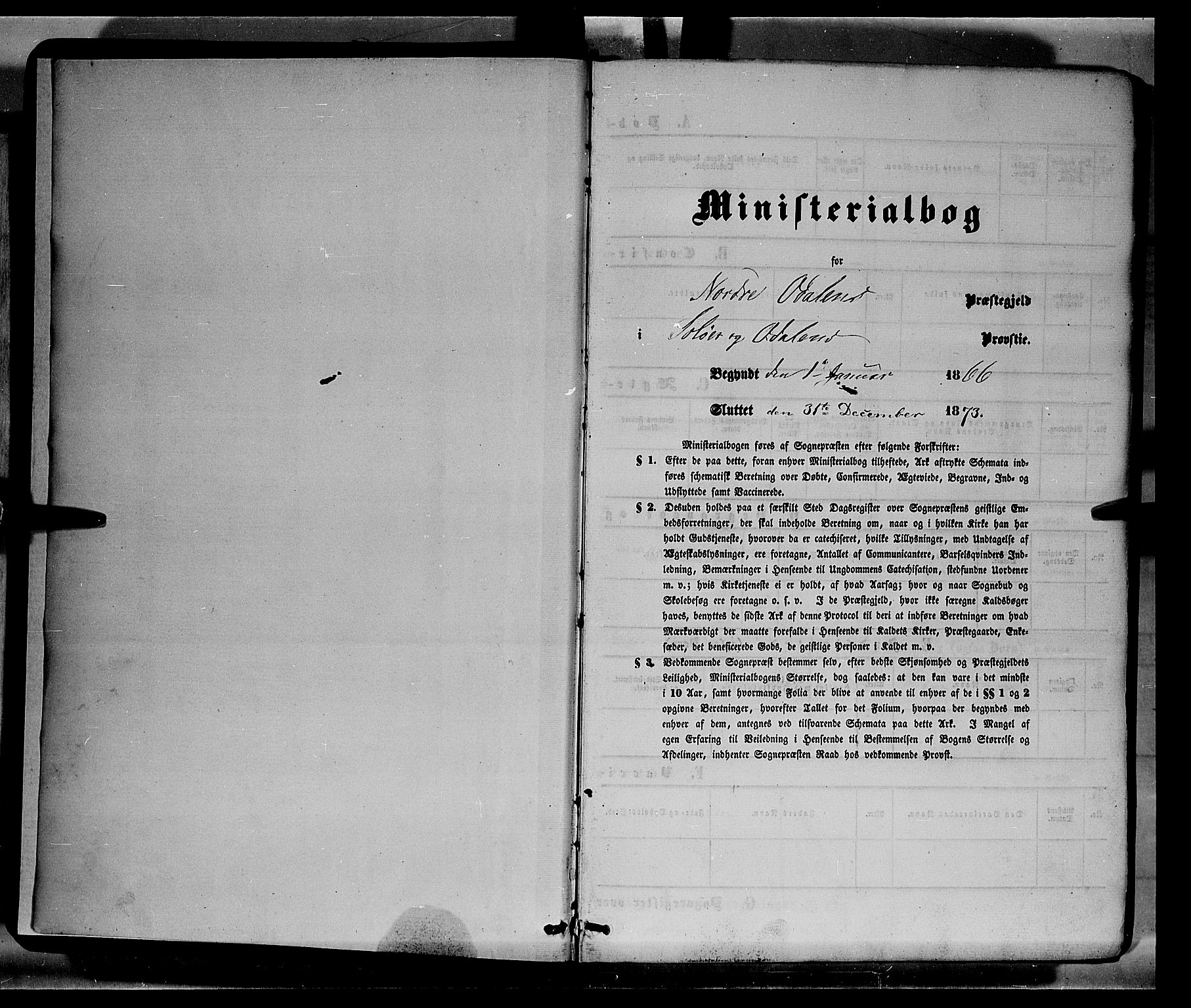 Nord-Odal prestekontor, SAH/PREST-032/H/Ha/Haa/L0004: Parish register (official) no. 4, 1866-1873