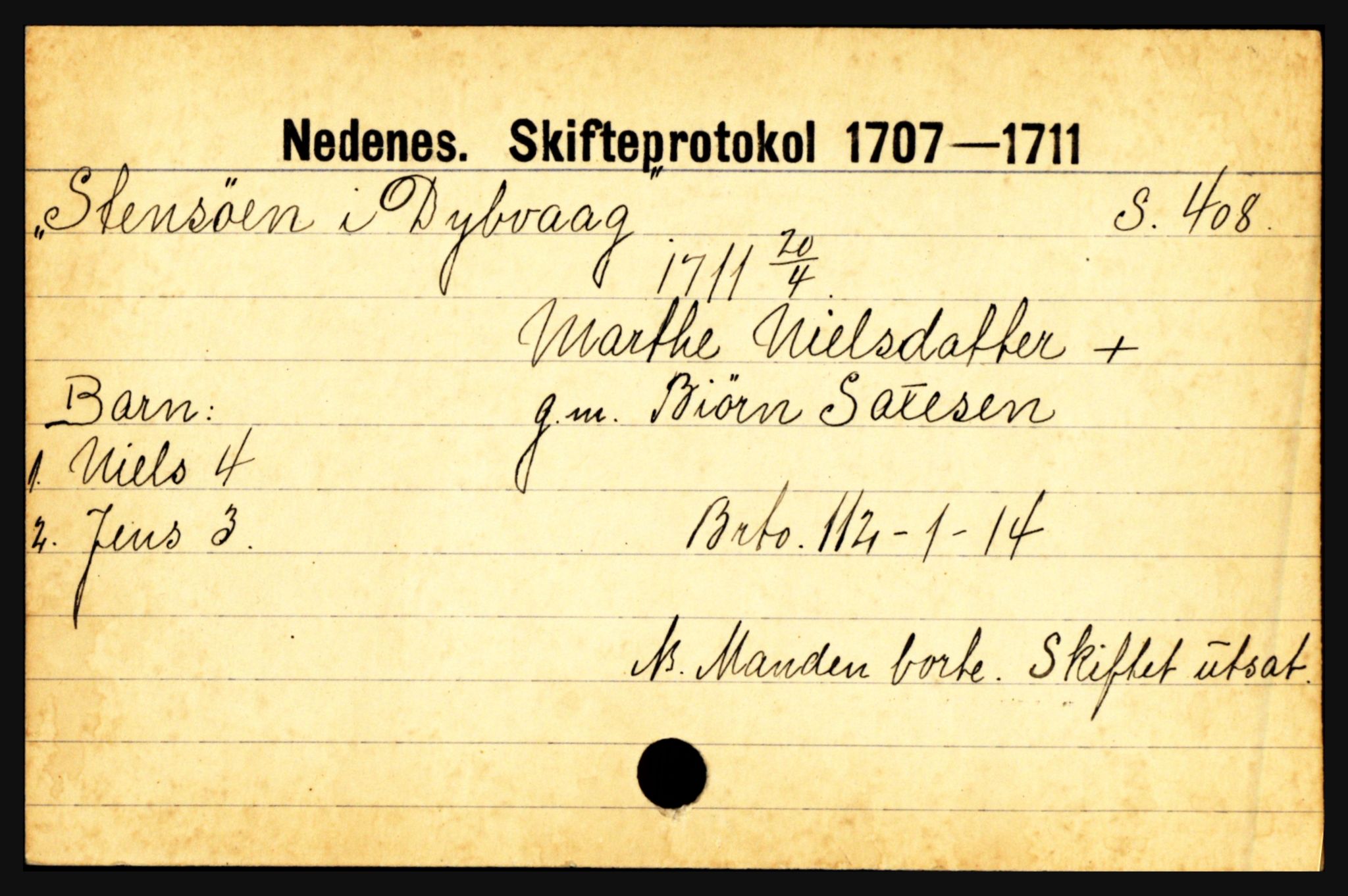 Nedenes sorenskriveri før 1824, AV/SAK-1221-0007/H, p. 28337