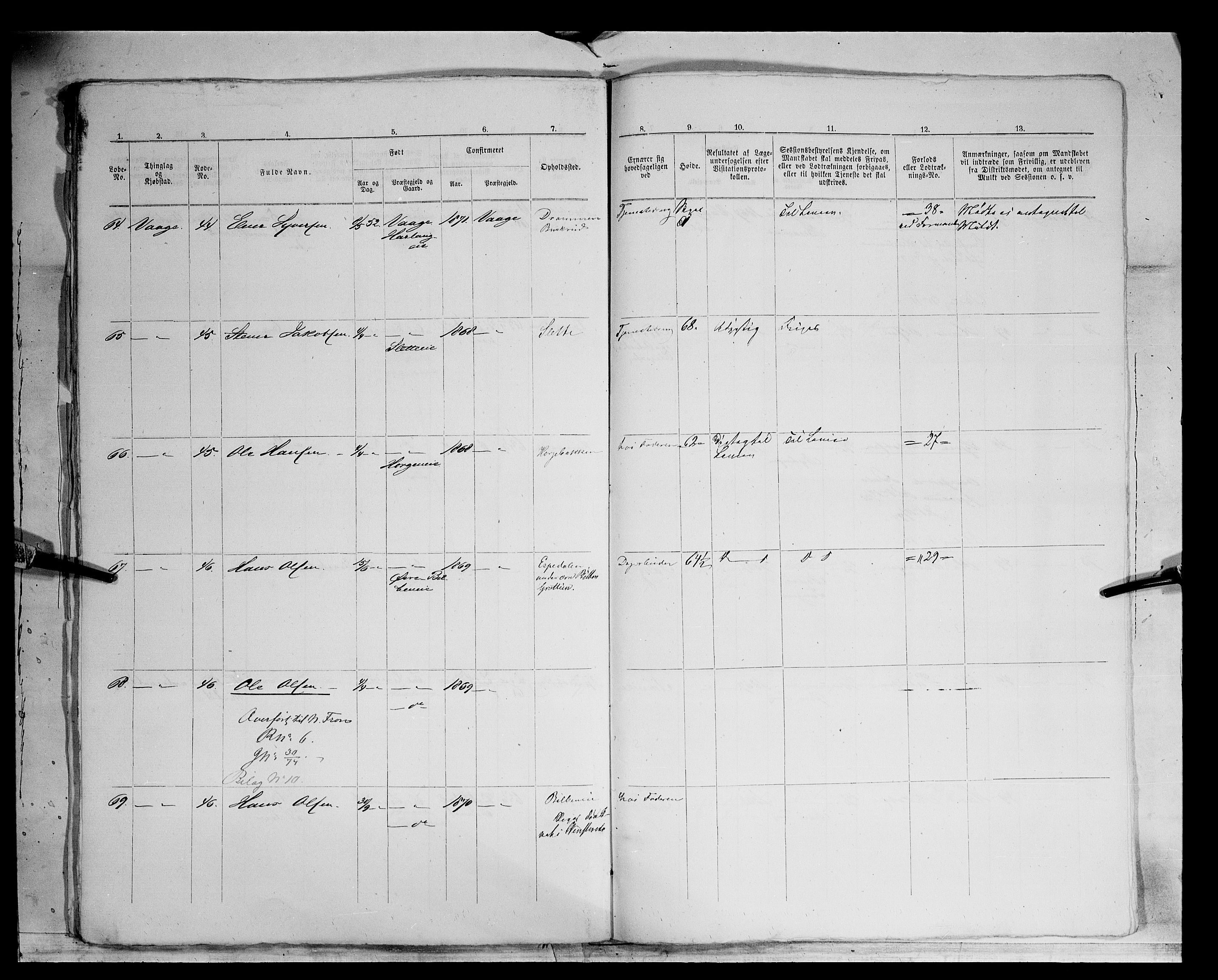 Fylkesmannen i Oppland, AV/SAH-FYO-002/1/K/Kg/L1175: Heidal, Sel, Vågå, Lom og Skjåk, 1860-1879, p. 63