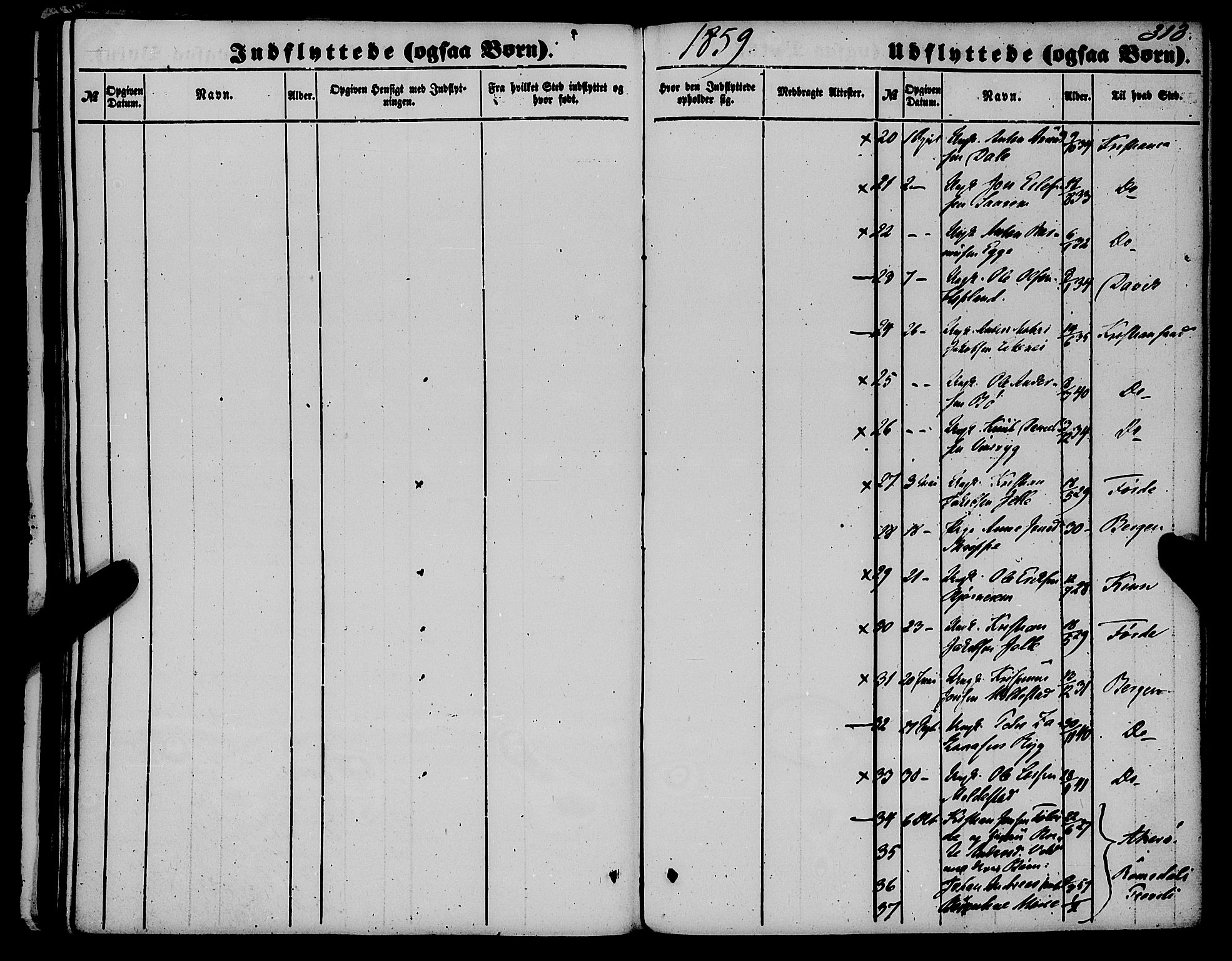 Gloppen sokneprestembete, AV/SAB-A-80101/H/Haa/Haaa/L0009: Parish register (official) no. A 9, 1855-1870, p. 313