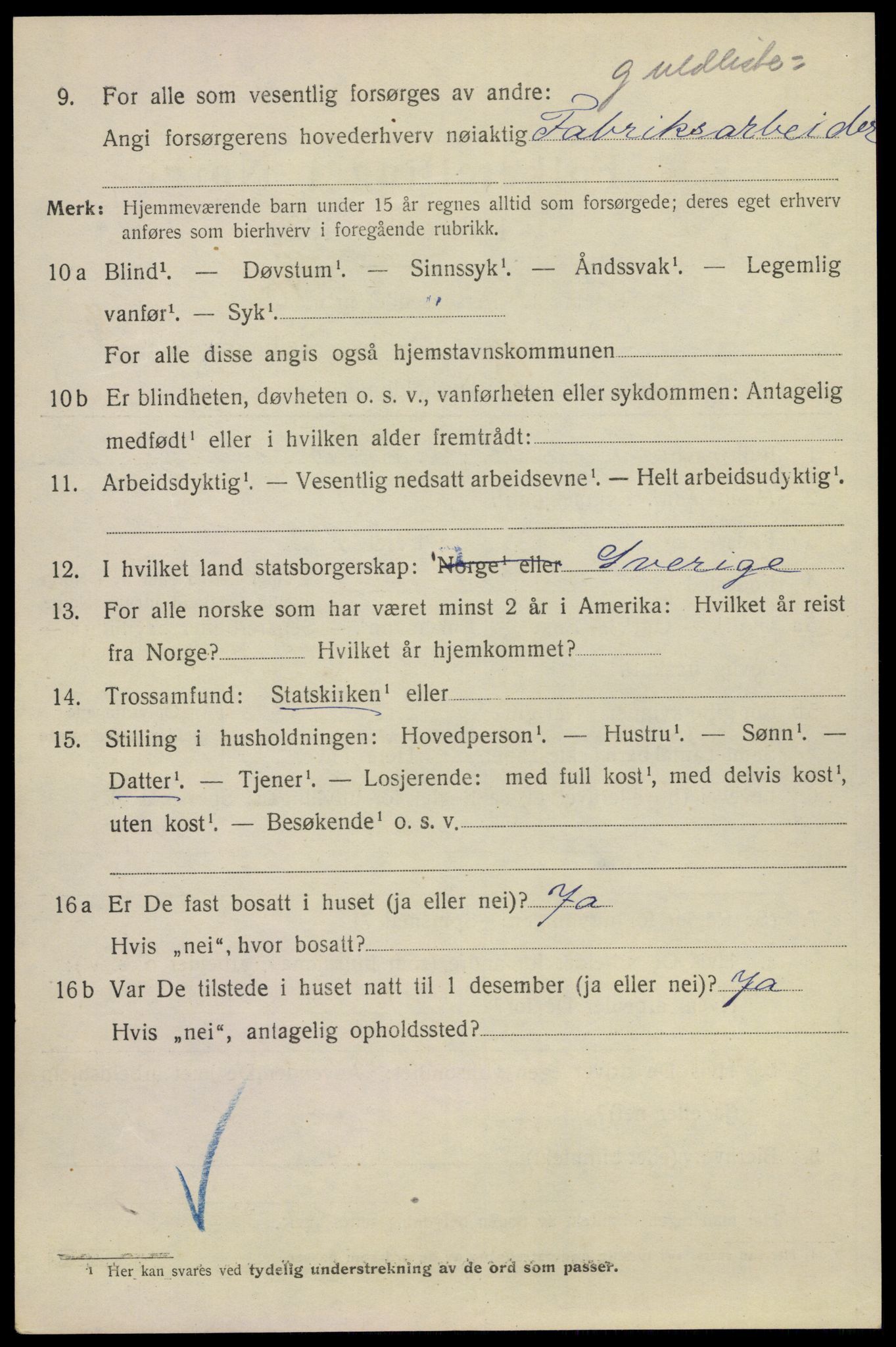 SAKO, 1920 census for Drammen, 1920, p. 53454