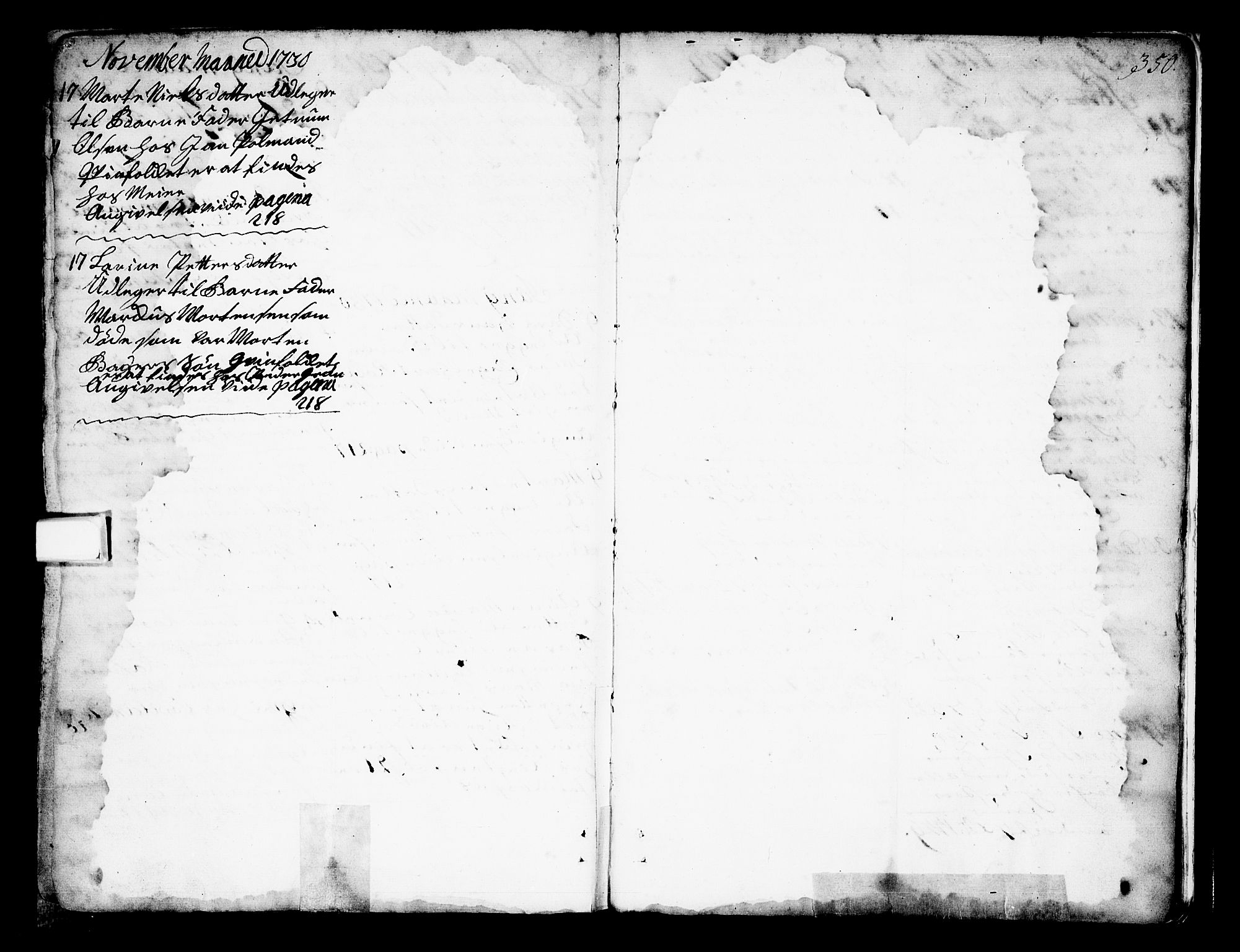Oslo domkirke Kirkebøker, SAO/A-10752/F/Fa/L0002: Parish register (official) no. 2, 1705-1730, p. 350