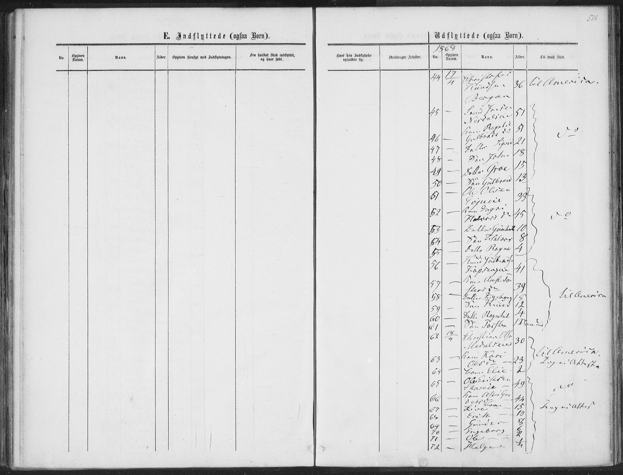 Sigdal kirkebøker, AV/SAKO-A-245/F/Fa/L0009b: Parish register (official) no. I 9B, 1860-1871, p. 516