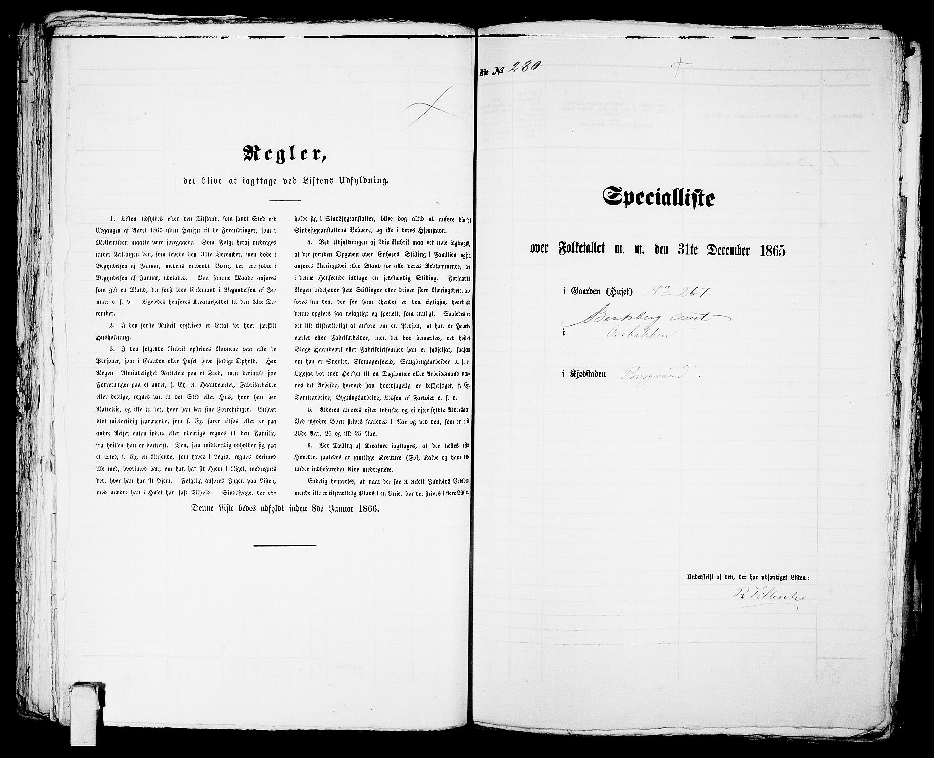 RA, 1865 census for Porsgrunn, 1865, p. 572