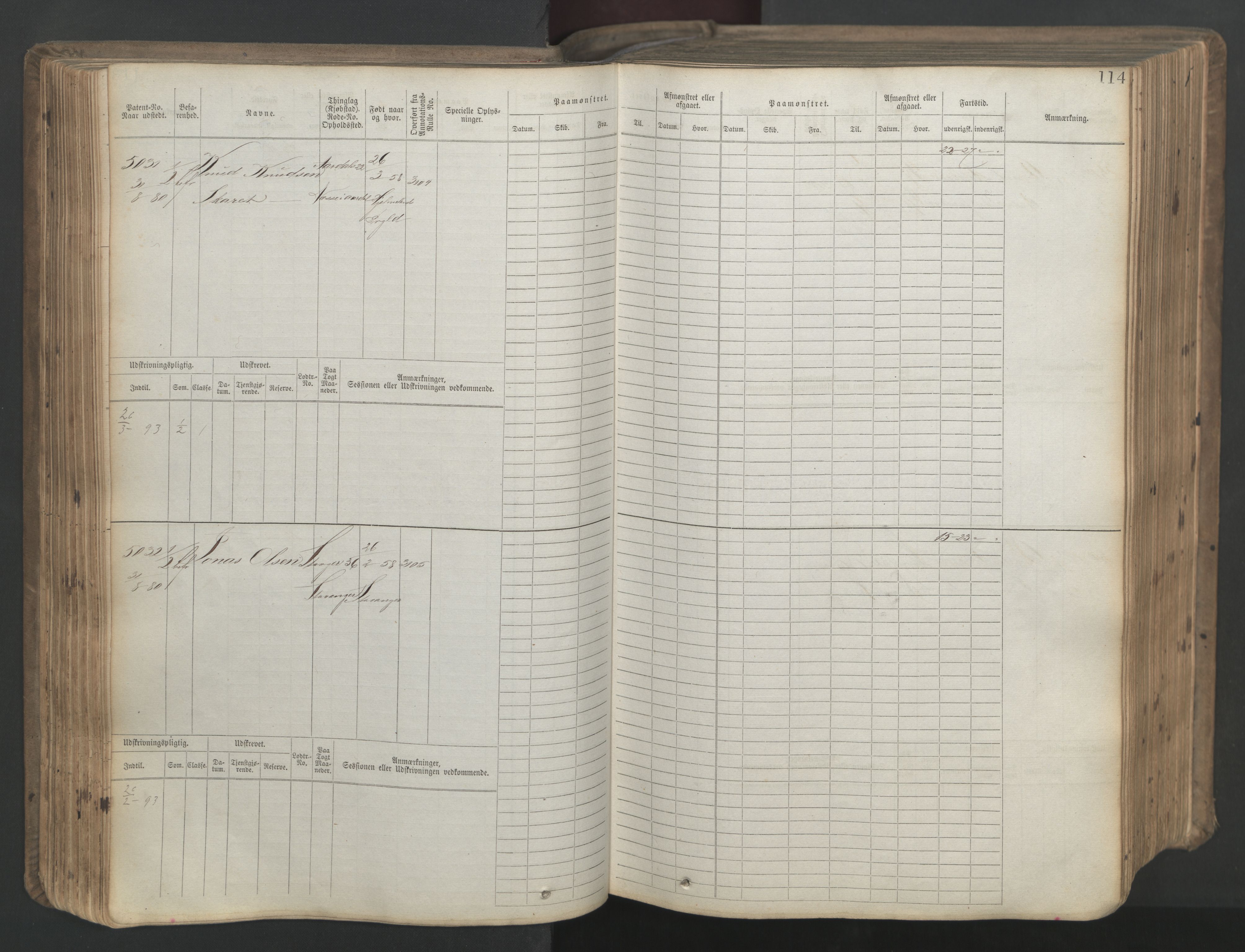 Stavanger sjømannskontor, AV/SAST-A-102006/F/Fb/Fbb/L0020: Sjøfartshovedrulle patnentnr. 4803-6004 (dublett), 1879, p. 119