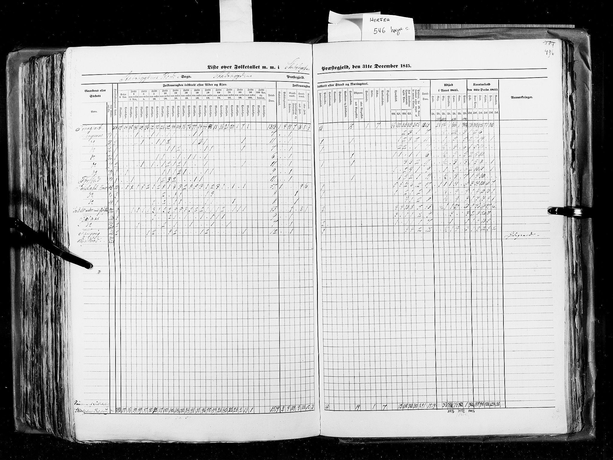 RA, Census 1845, vol. 8: Romsdal amt og Søndre Trondhjems amt, 1845, p. 496