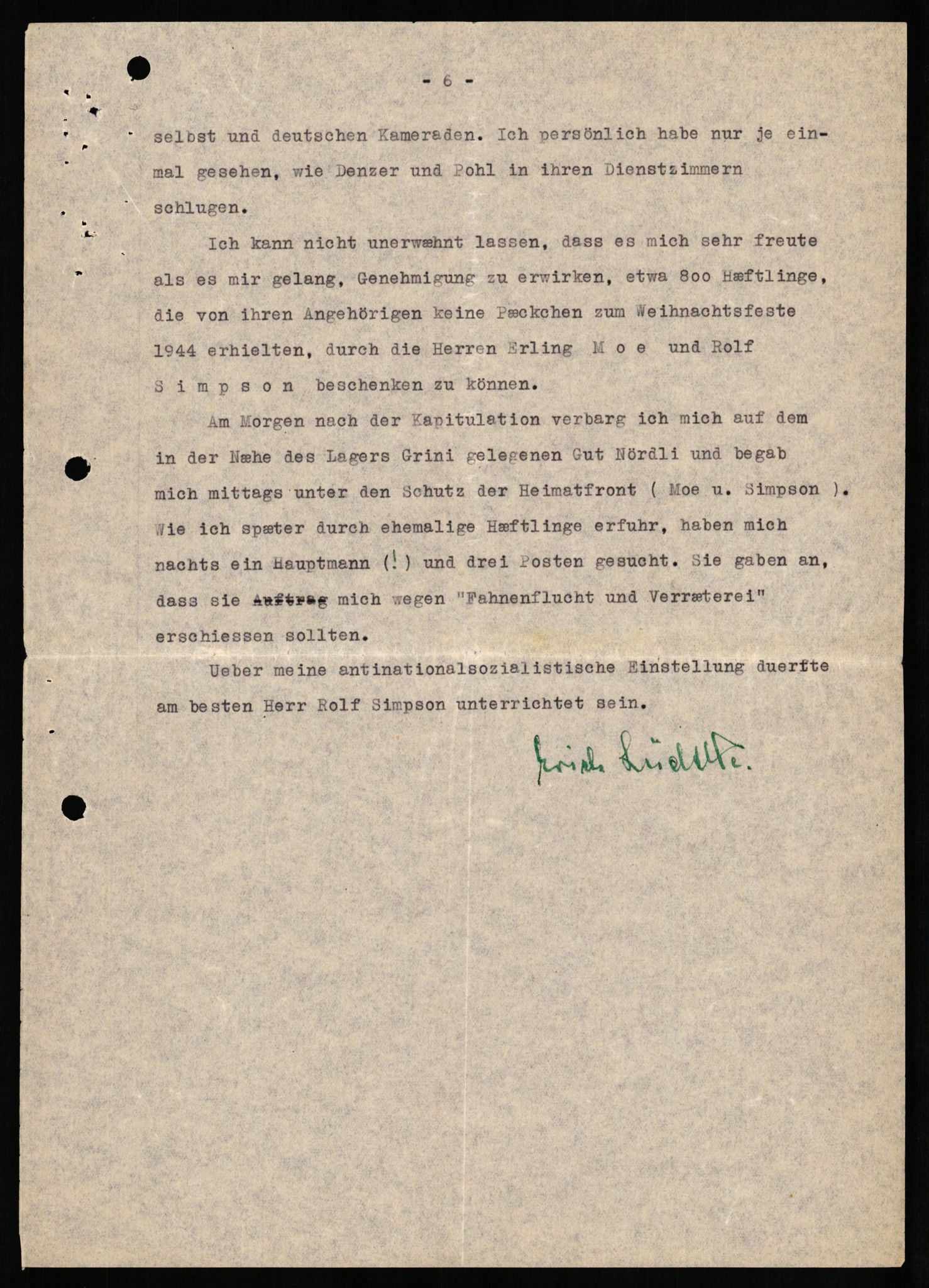 Forsvaret, Forsvarets overkommando II, AV/RA-RAFA-3915/D/Db/L0020: CI Questionaires. Tyske okkupasjonsstyrker i Norge. Tyskere., 1945-1946, p. 398