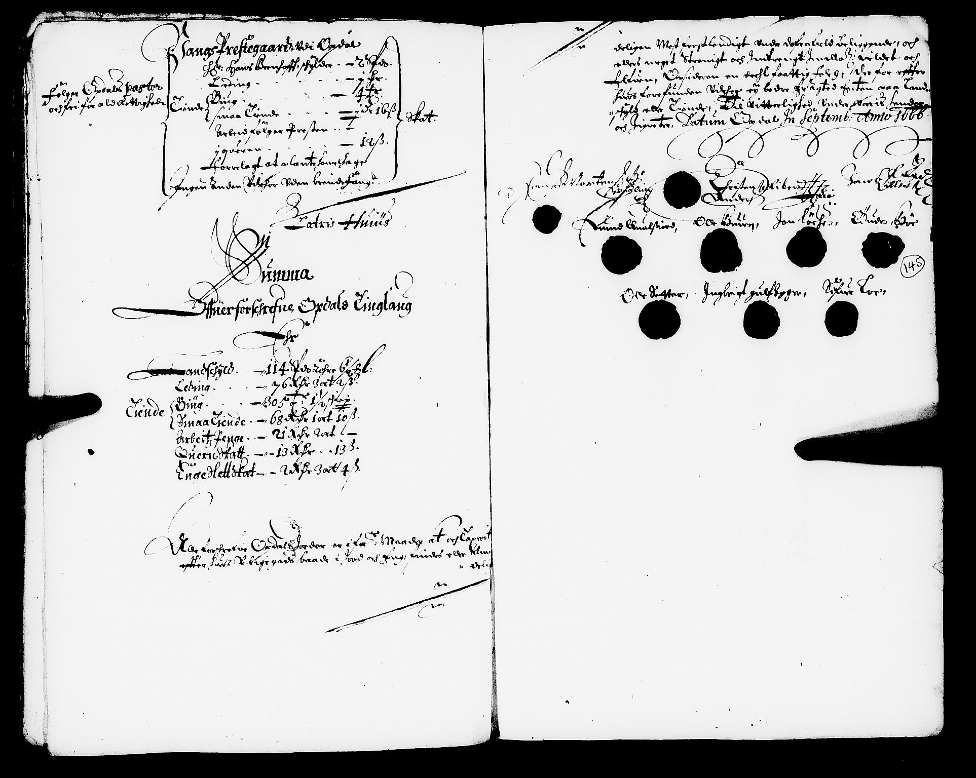 Rentekammeret inntil 1814, Realistisk ordnet avdeling, AV/RA-EA-4070/N/Nb/Nba/L0050: Orkdal fogderi, 1666, p. 144b-145a