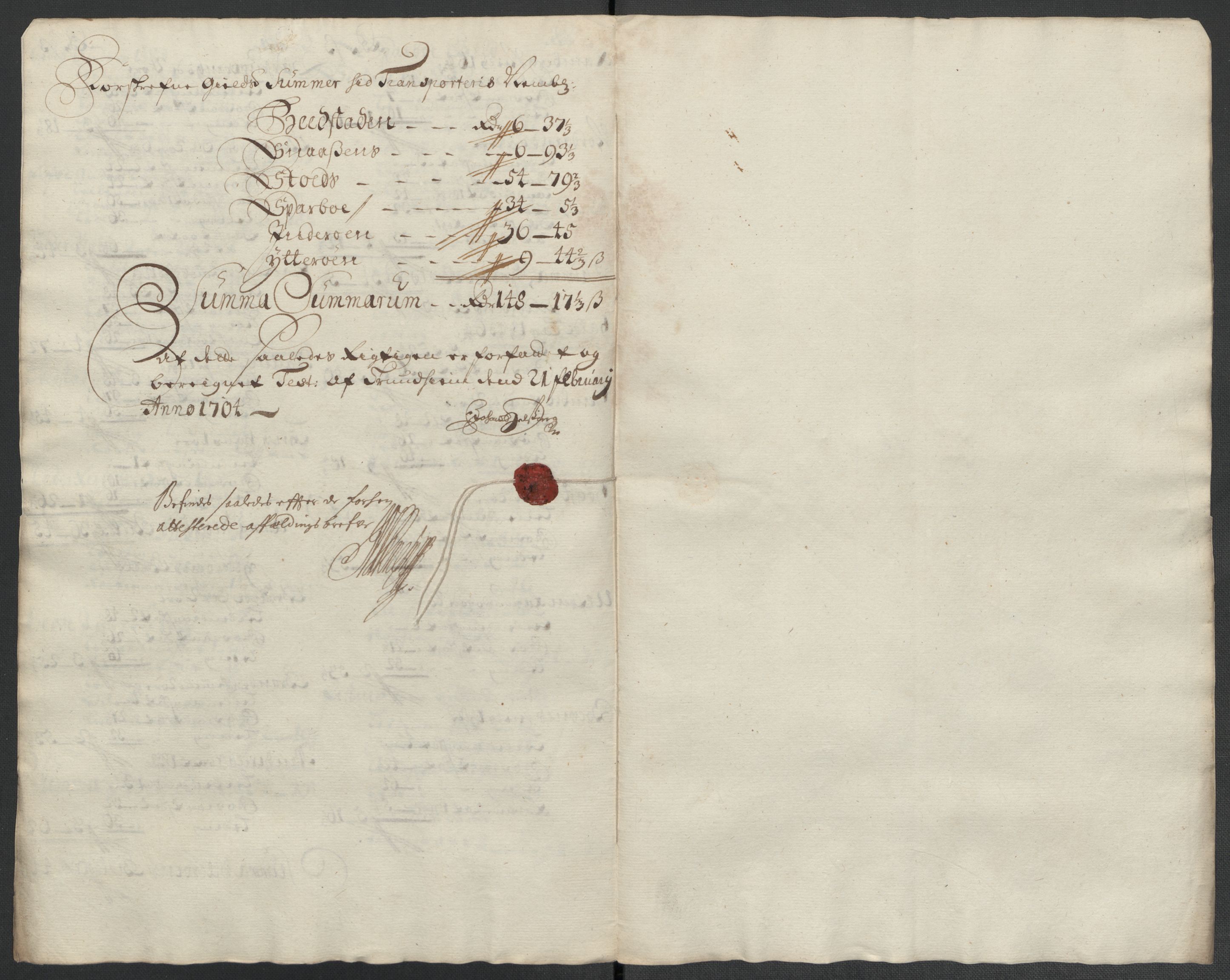 Rentekammeret inntil 1814, Reviderte regnskaper, Fogderegnskap, RA/EA-4092/R63/L4313: Fogderegnskap Inderøy, 1703-1704, p. 299