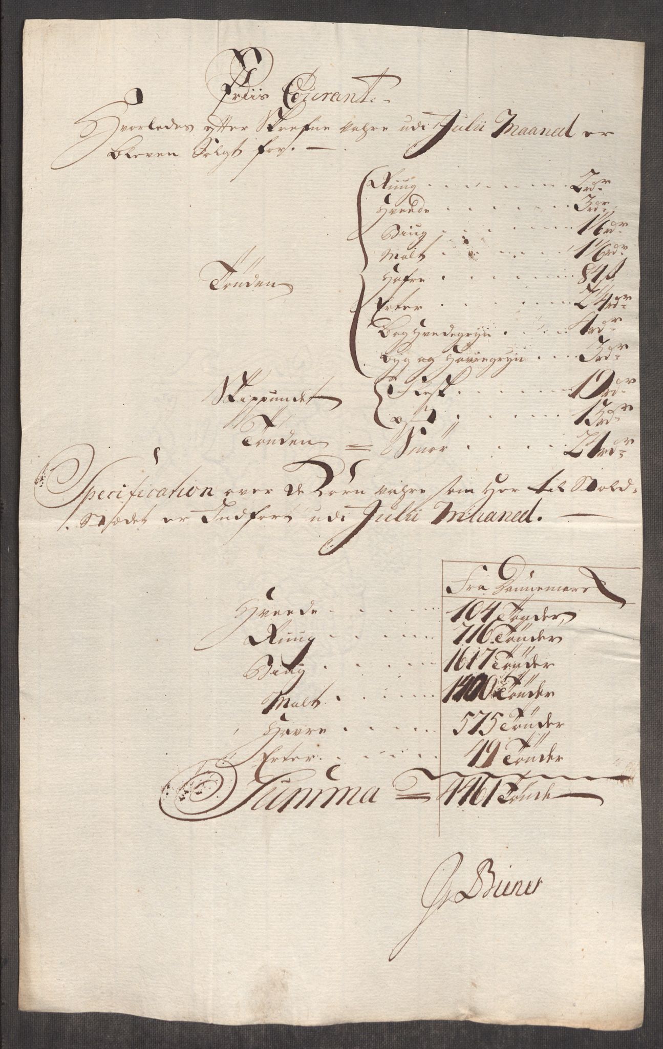 Rentekammeret inntil 1814, Realistisk ordnet avdeling, RA/EA-4070/Oe/L0004: [Ø1]: Priskuranter, 1749-1752, p. 349