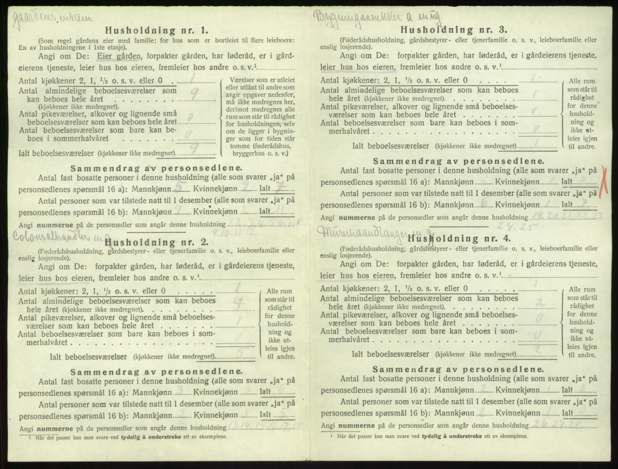 SAB, 1920 census for Kyrkjebø, 1920, p. 544