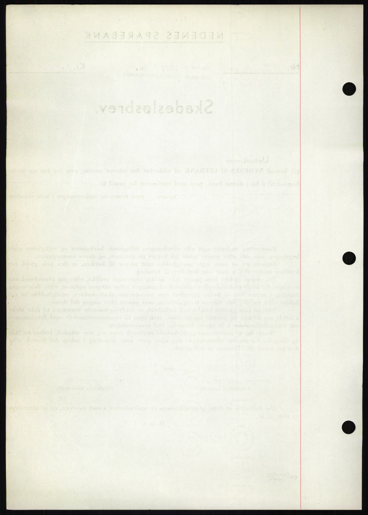 Nedenes sorenskriveri, SAK/1221-0006/G/Gb/Gbb/L0008: Mortgage book no. B8, 1950-1950, Diary no: : 1227/1950