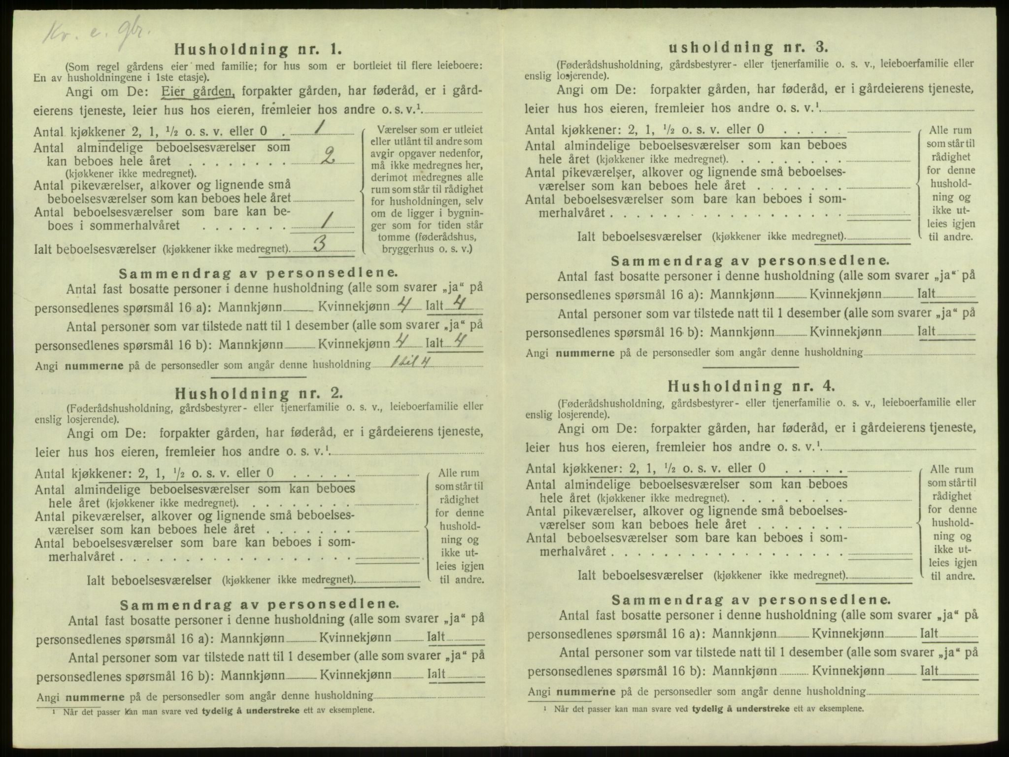 SAB, 1920 census for Alversund, 1920, p. 550