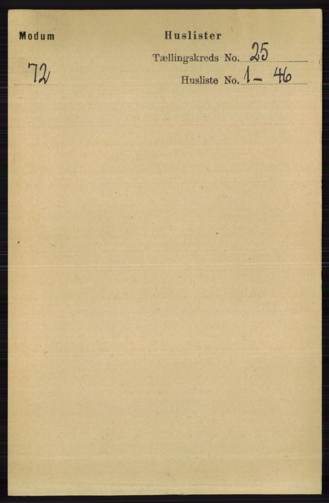 RA, 1891 census for 0623 Modum, 1891, p. 8994