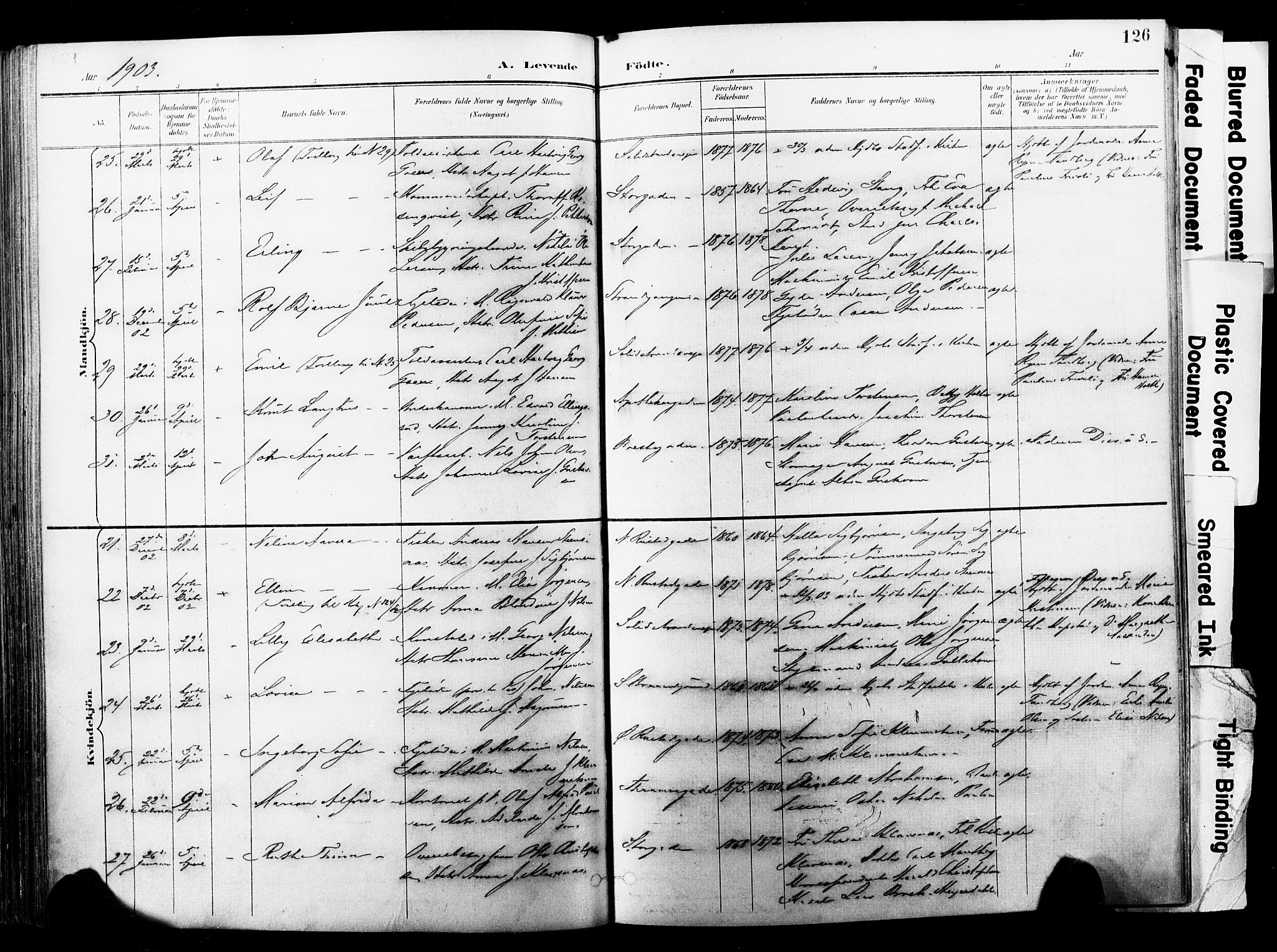 Horten kirkebøker, AV/SAKO-A-348/F/Fa/L0005: Parish register (official) no. 5, 1896-1904, p. 126