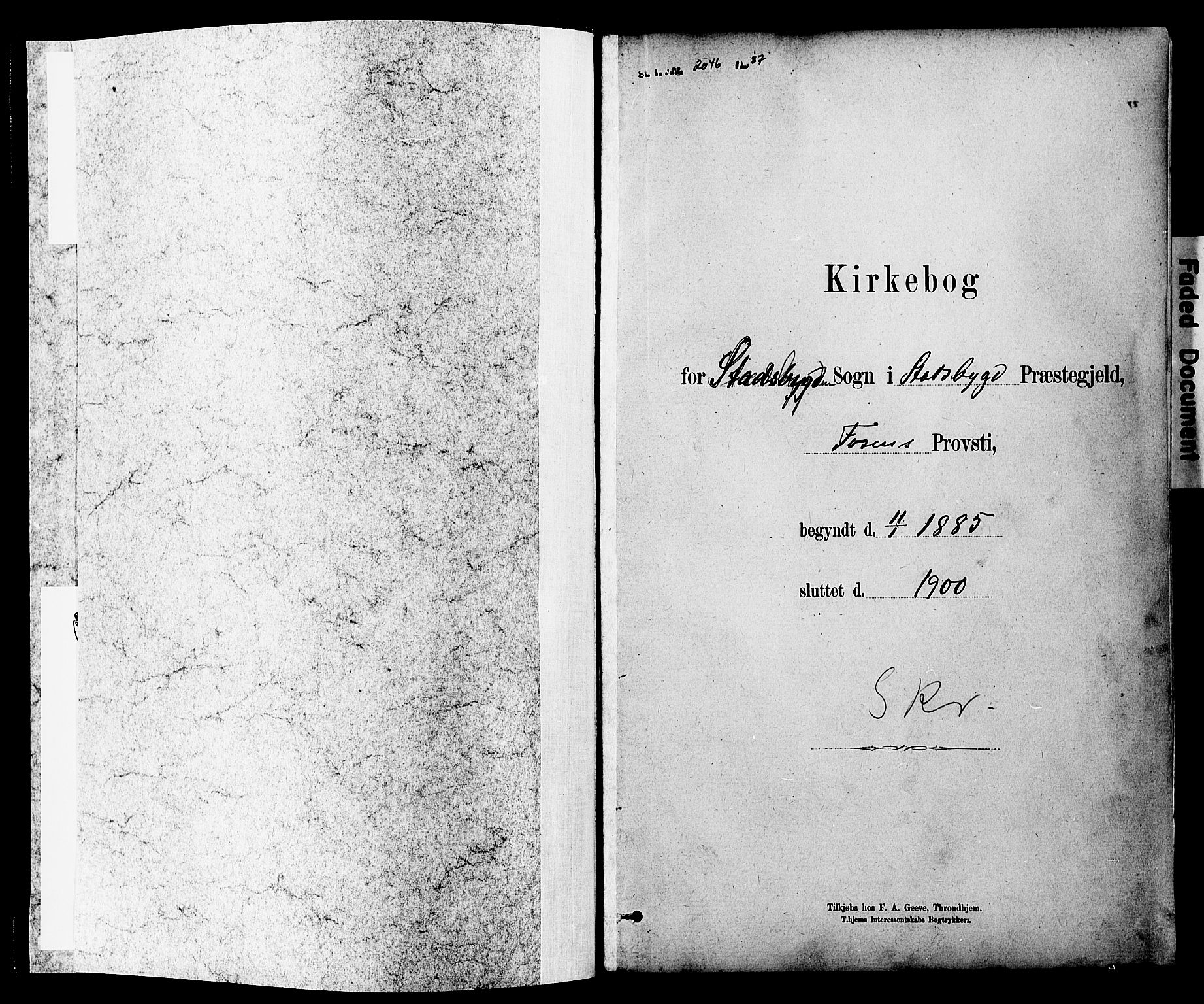 Ministerialprotokoller, klokkerbøker og fødselsregistre - Sør-Trøndelag, SAT/A-1456/646/L0615: Parish register (official) no. 646A13, 1885-1900