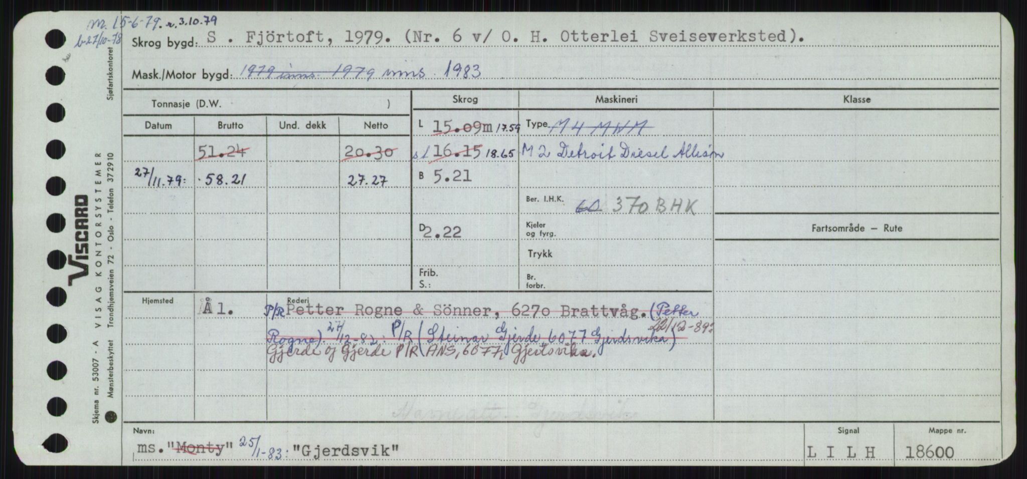 Sjøfartsdirektoratet med forløpere, Skipsmålingen, AV/RA-S-1627/H/Ha/L0002/0002: Fartøy, Eik-Hill / Fartøy, G-Hill, p. 149