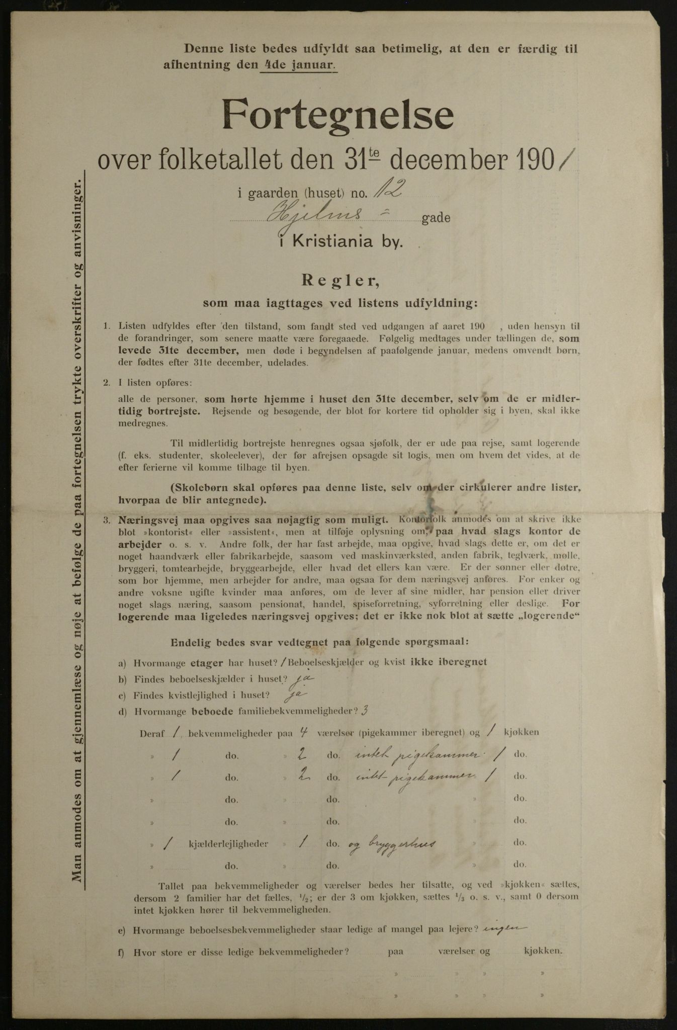 OBA, Municipal Census 1901 for Kristiania, 1901, p. 6348